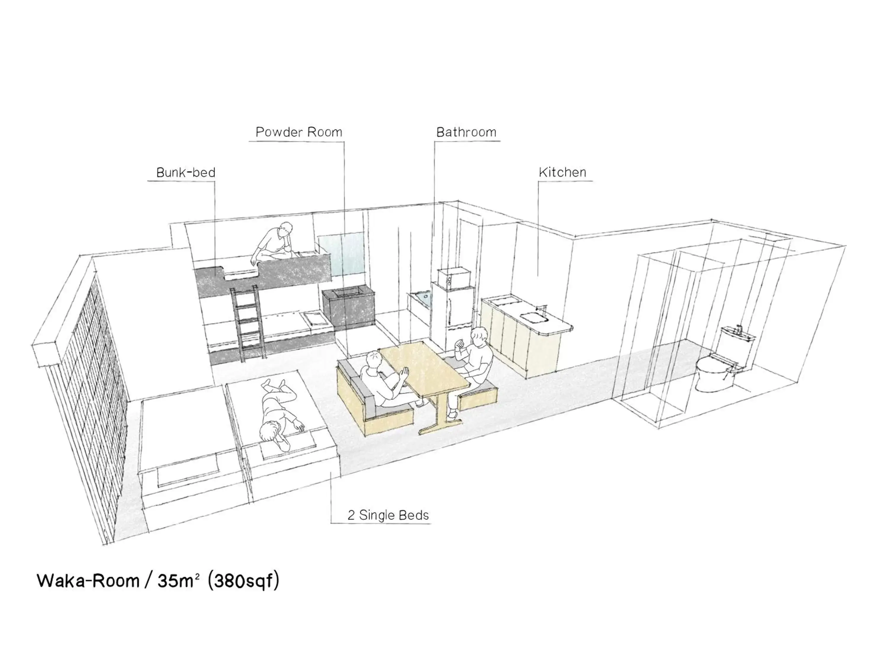 Floor Plan in MIMARU Osaka Shinsaibashi North