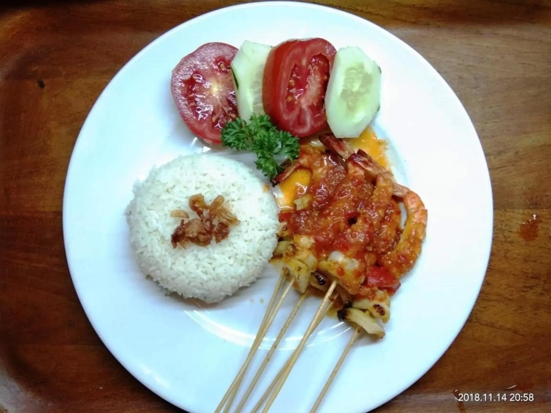 Food in Pemedal Beach Resort