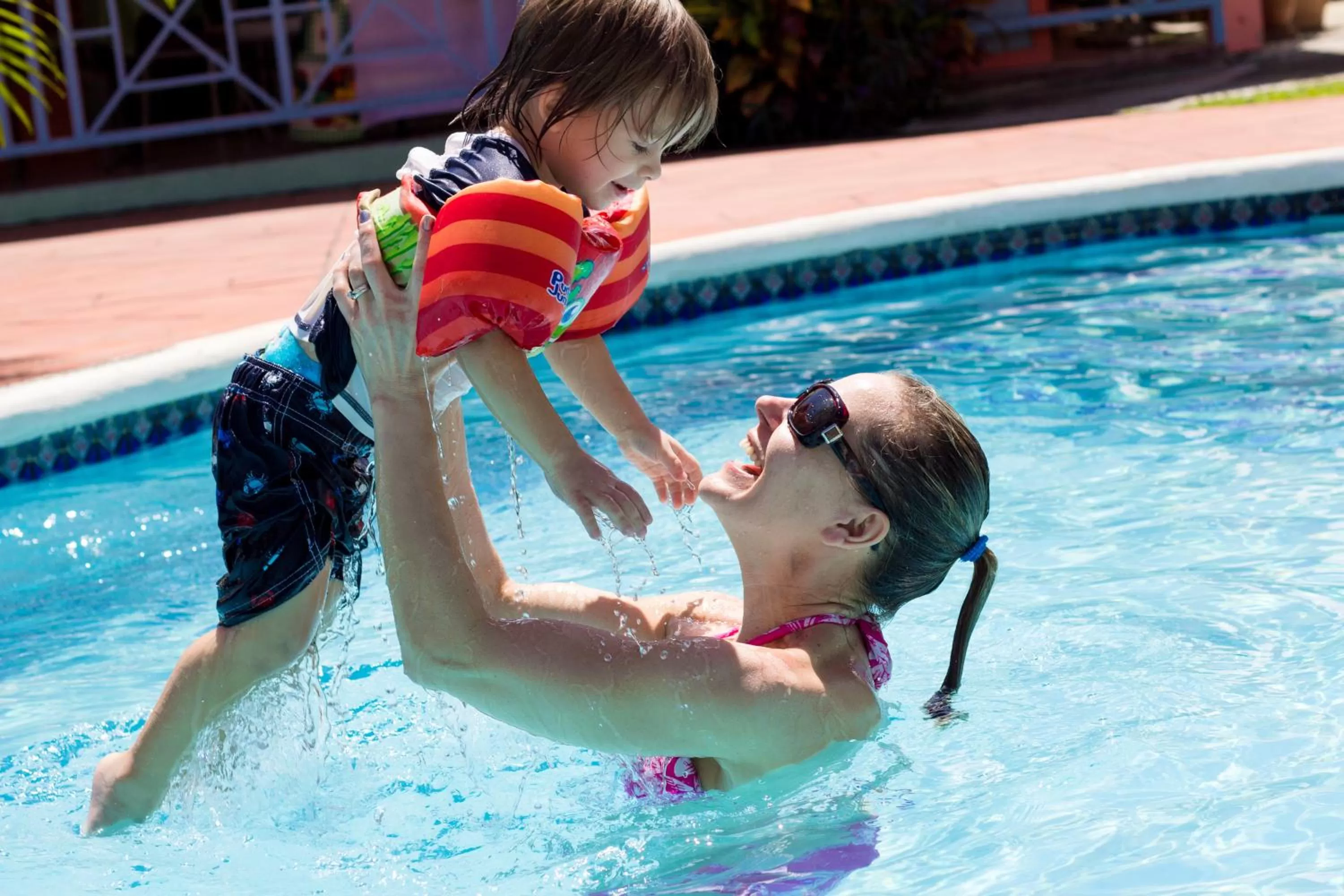 People in Bay Gardens Hotel