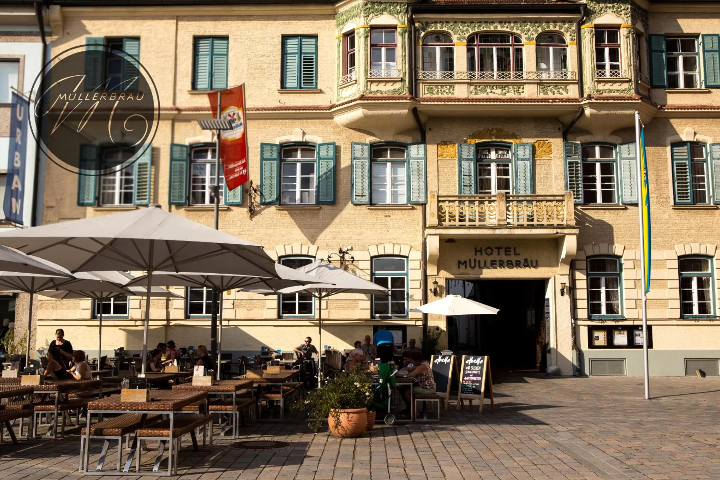 Patio in Hotel Müllerbräu