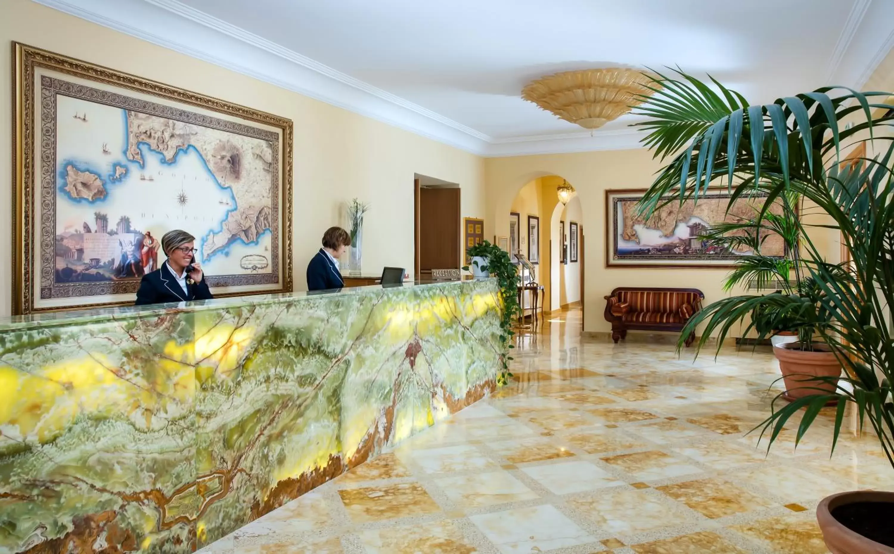 Lobby or reception, Lobby/Reception in Grand Hotel Due Golfi