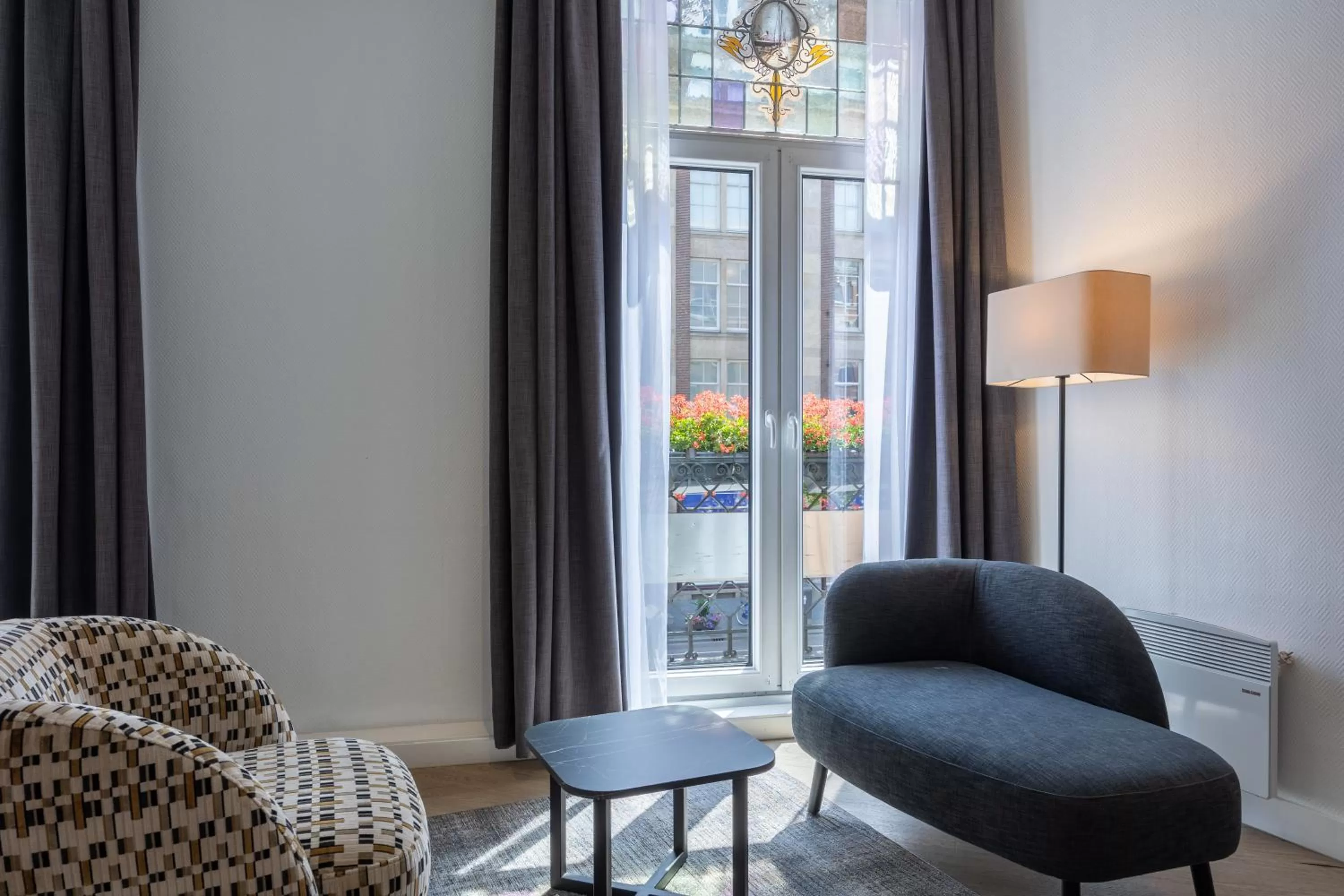 Bedroom in Hotel Amsterdam De Roode Leeuw