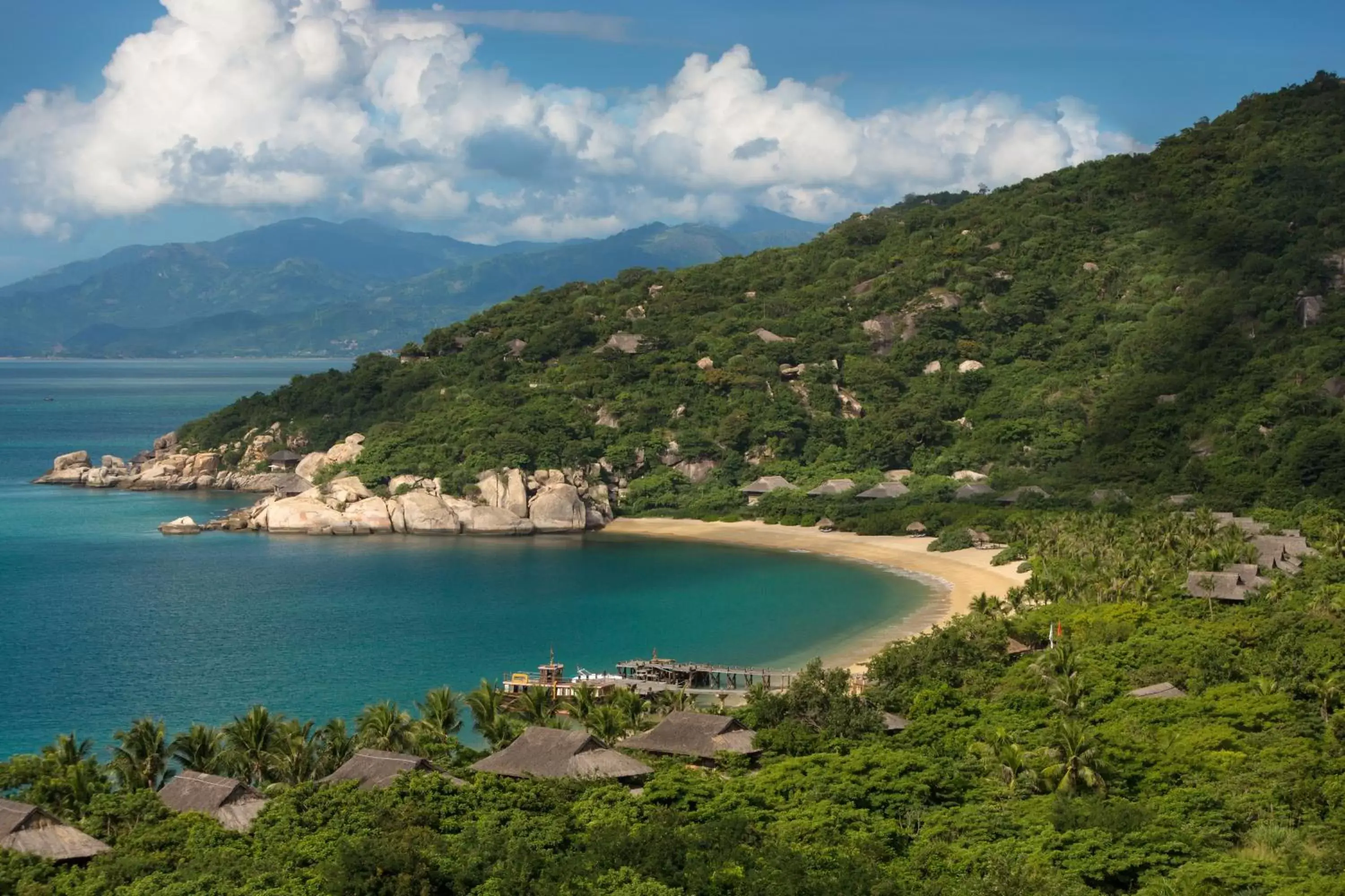 Natural landscape in Six Senses Ninh Van Bay