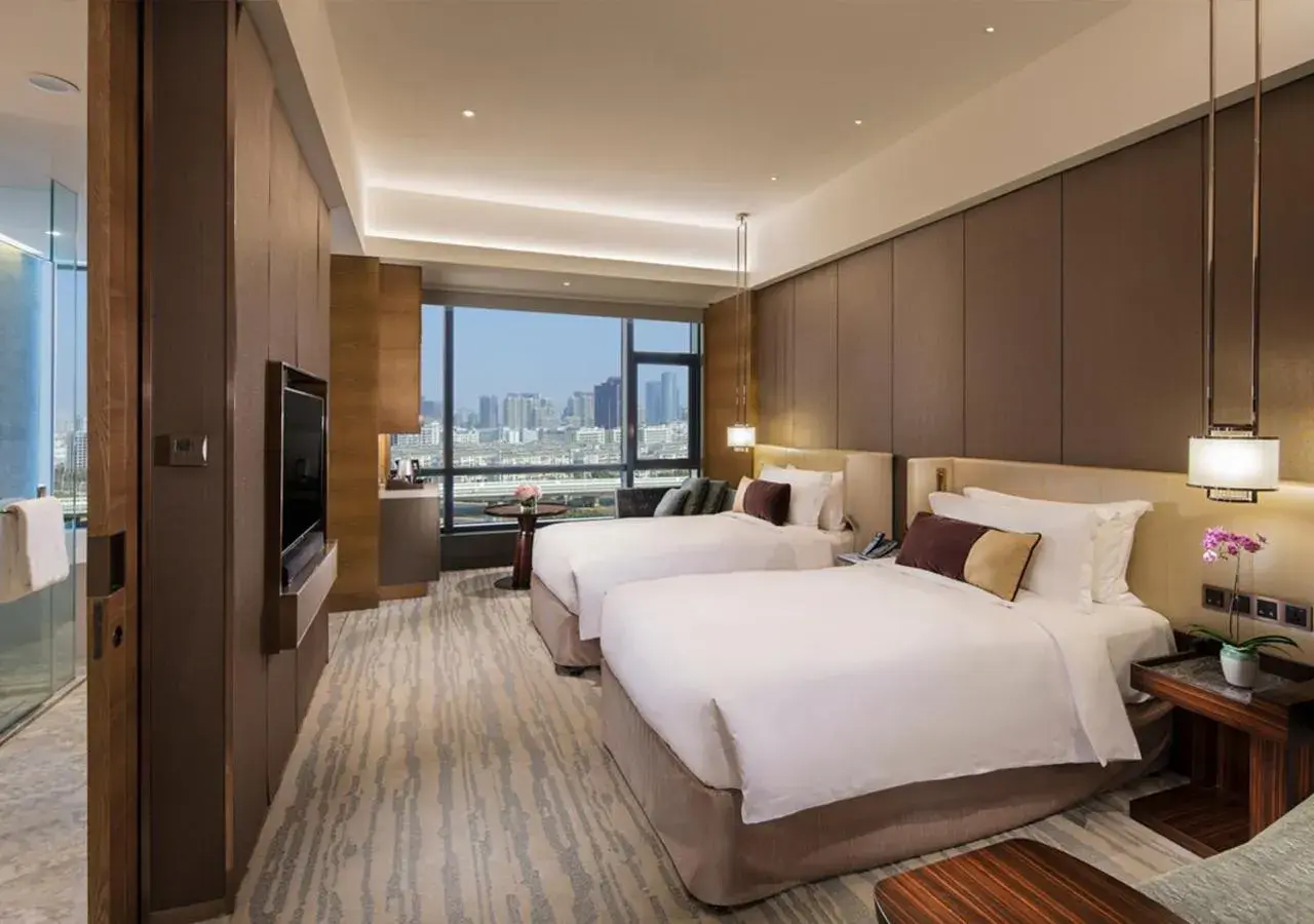 Bedroom in InterContinental Nantong, an IHG Hotel-Best view of yangtze