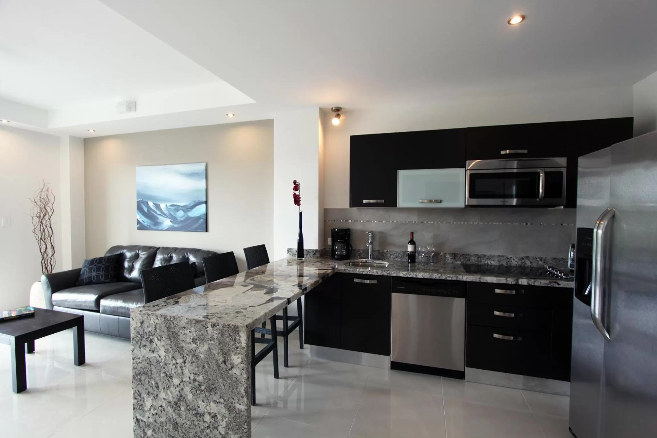 2 Bedroom COMFORT SUITE With Kitchen, Plunge pool, Living room, 2 Masters, 2 bath, 2 XL balconies in Oceano Boutique Hotel & Gallery