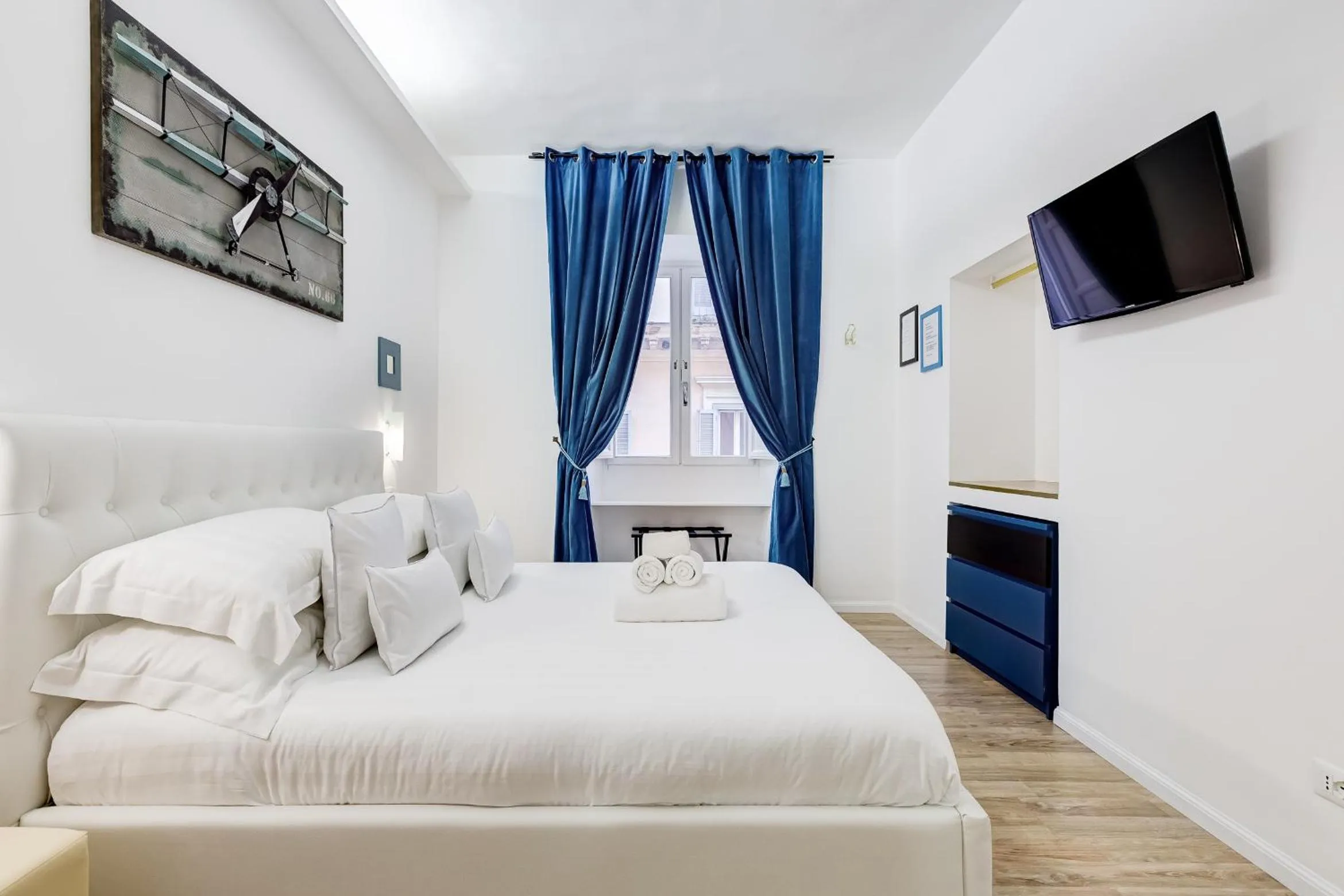 Bed in Ripetta Central Suites