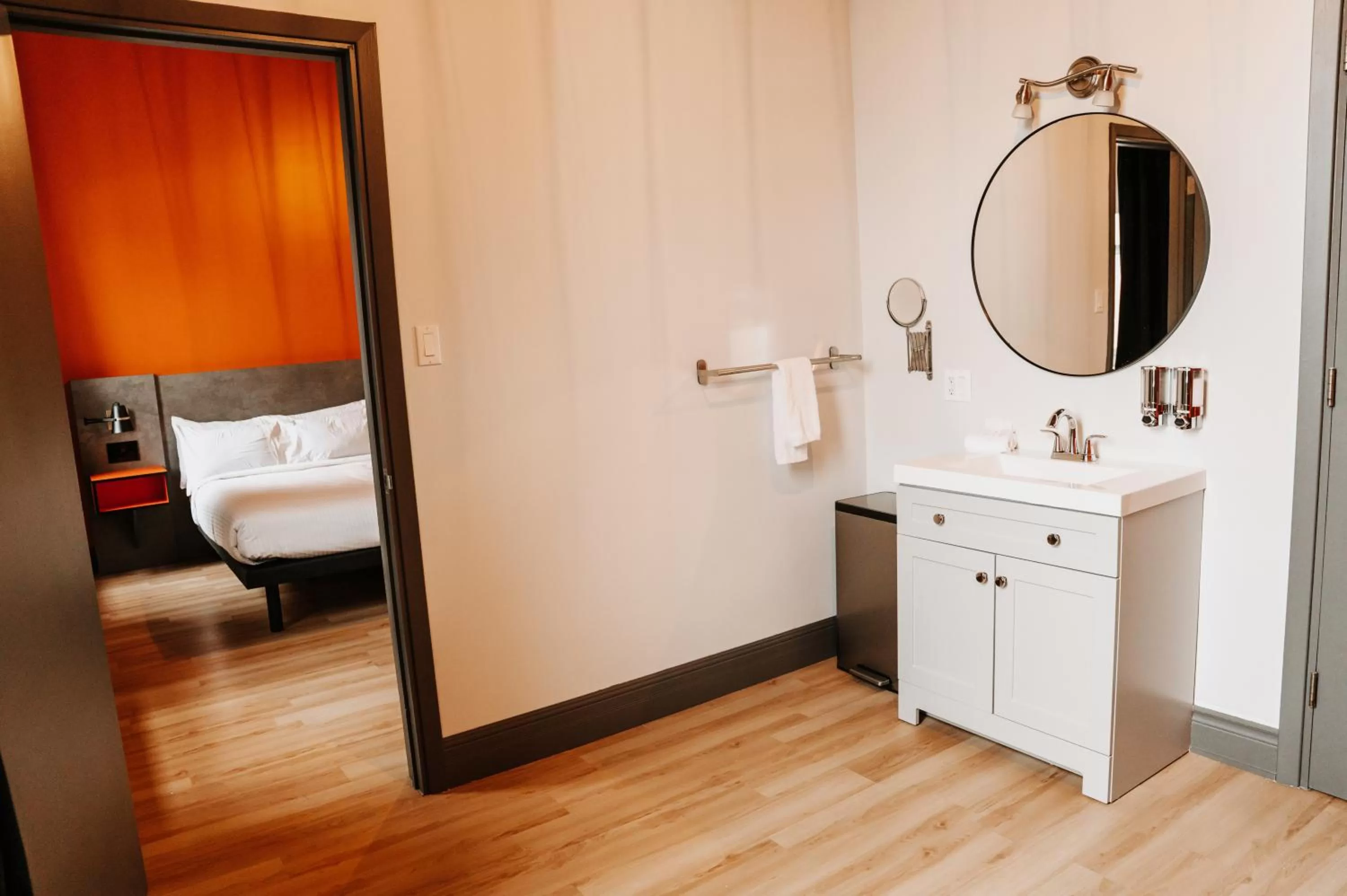 Bed in Hotel Historique et Manoir Route 66