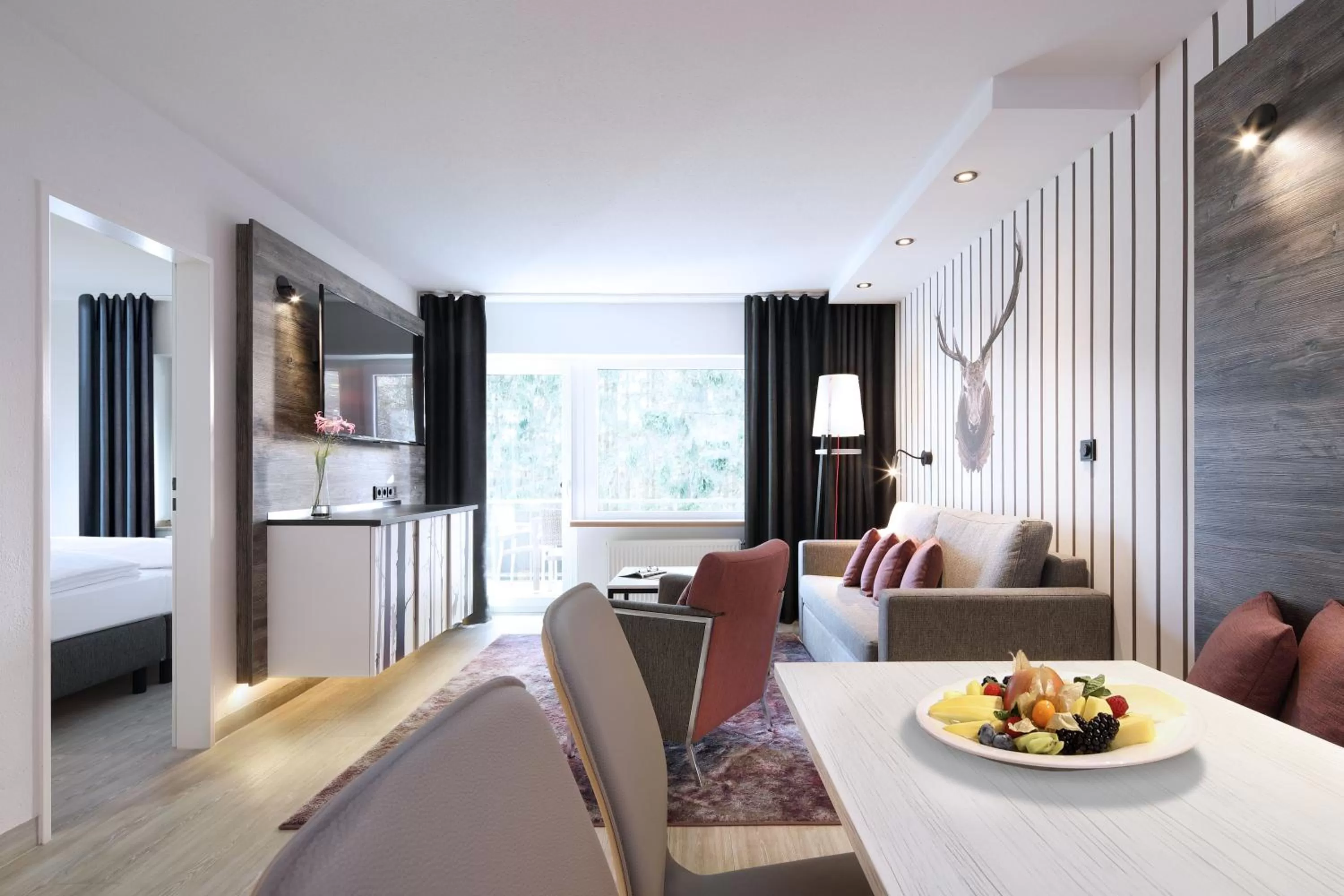 Living room, Bed in Dorint Resort Winterberg