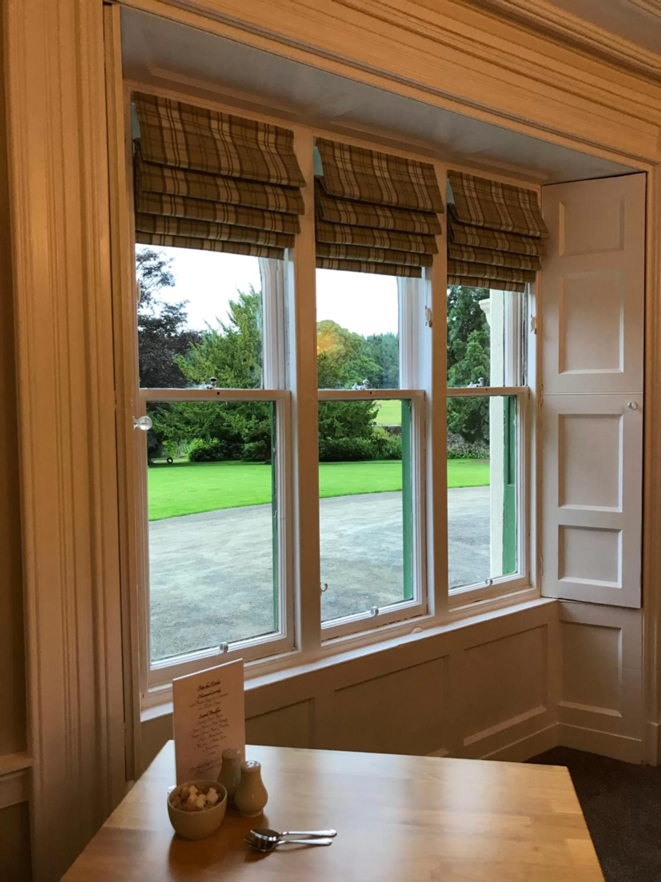 Dining area in West Plean House