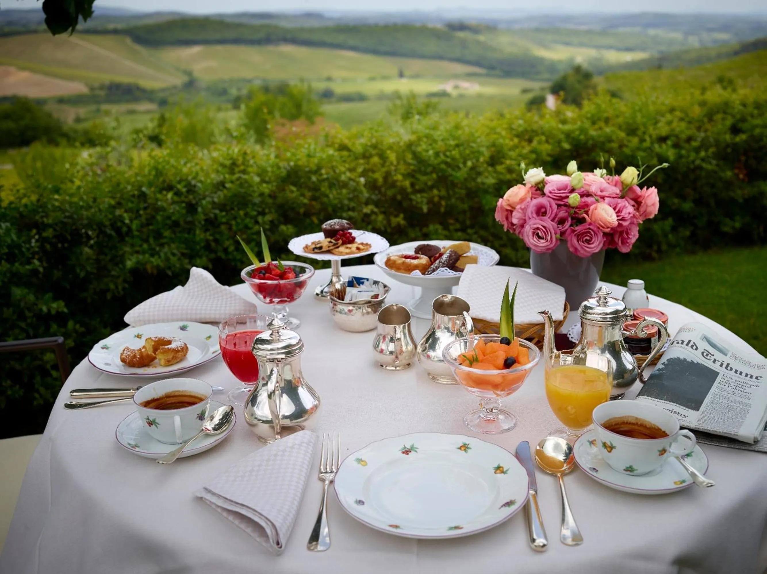 Continental breakfast in Hotel Le Fontanelle