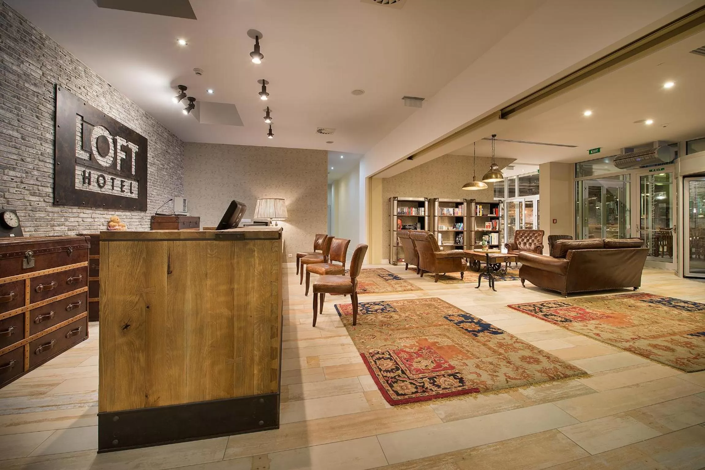 Library in LOFT Hotel Bratislava