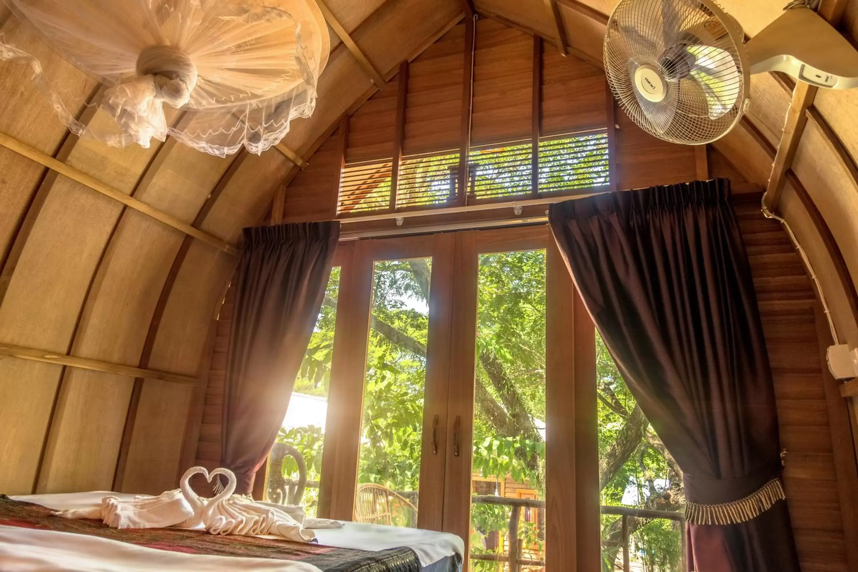 Bedroom in Bamboo Bungalow