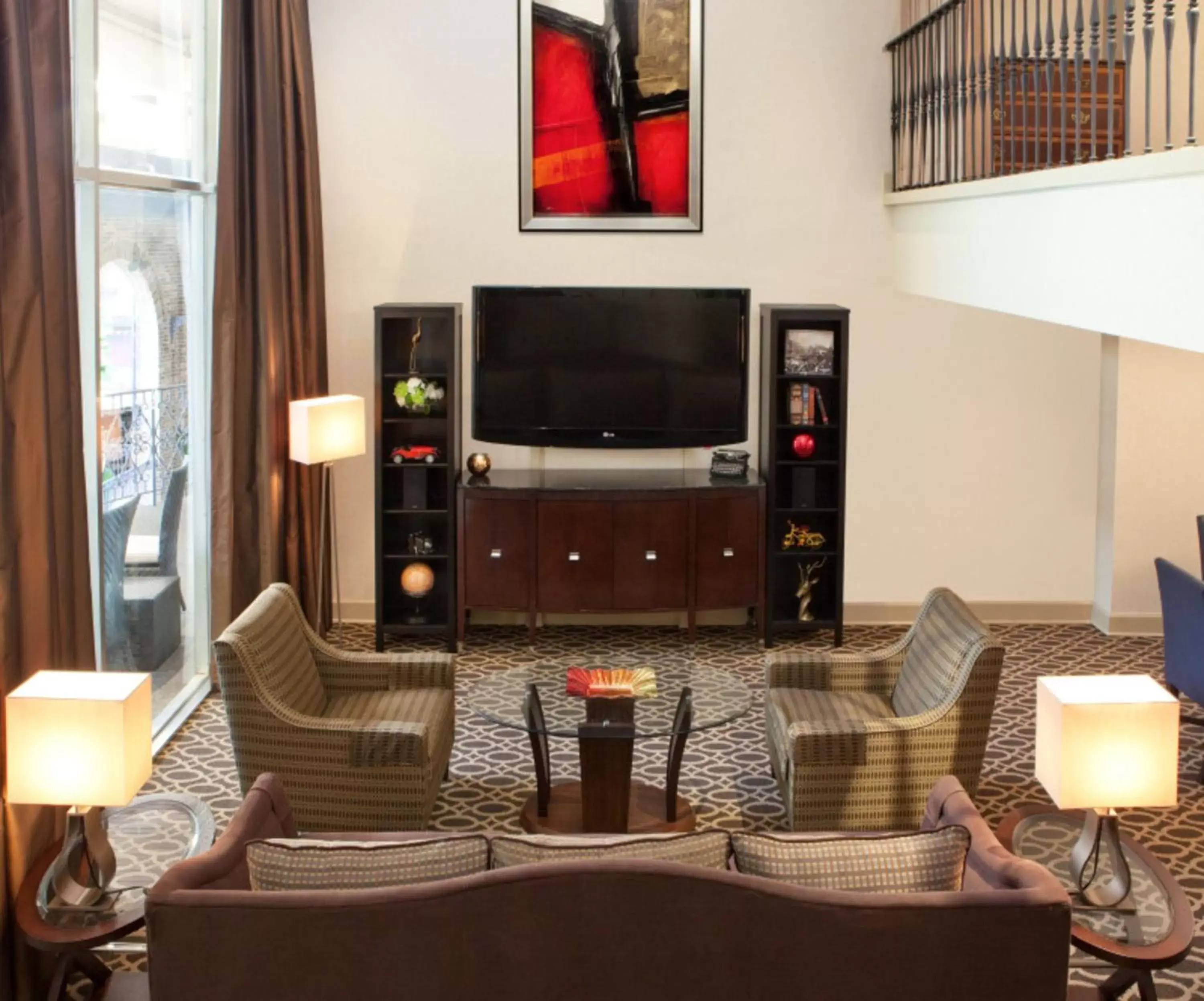 TV and multimedia, Seating Area in Courtland Grand Hotel, Trademark Collection by Wyndham