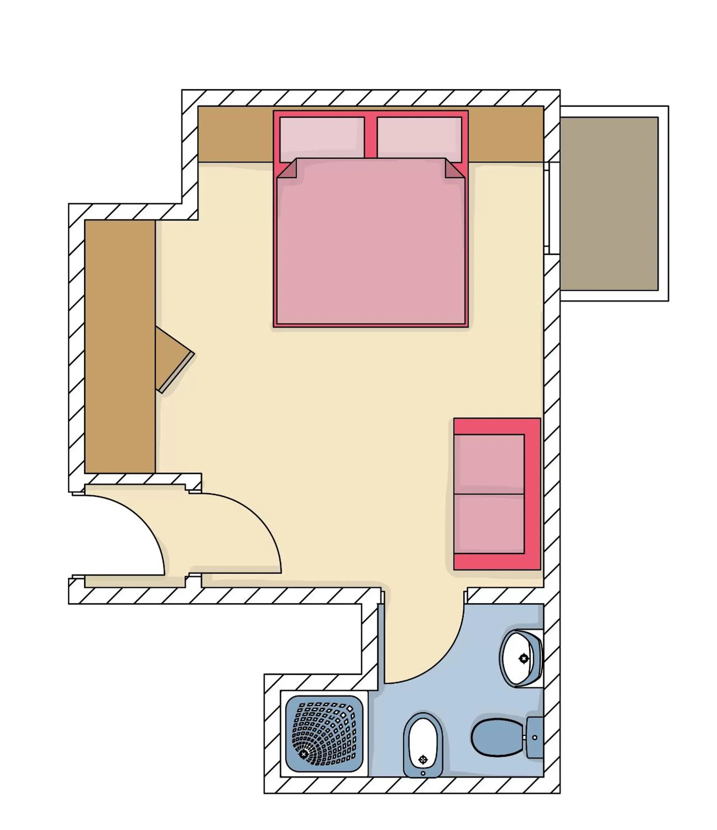 Double Room with Balcony in Hotel Marzia Holiday Queen