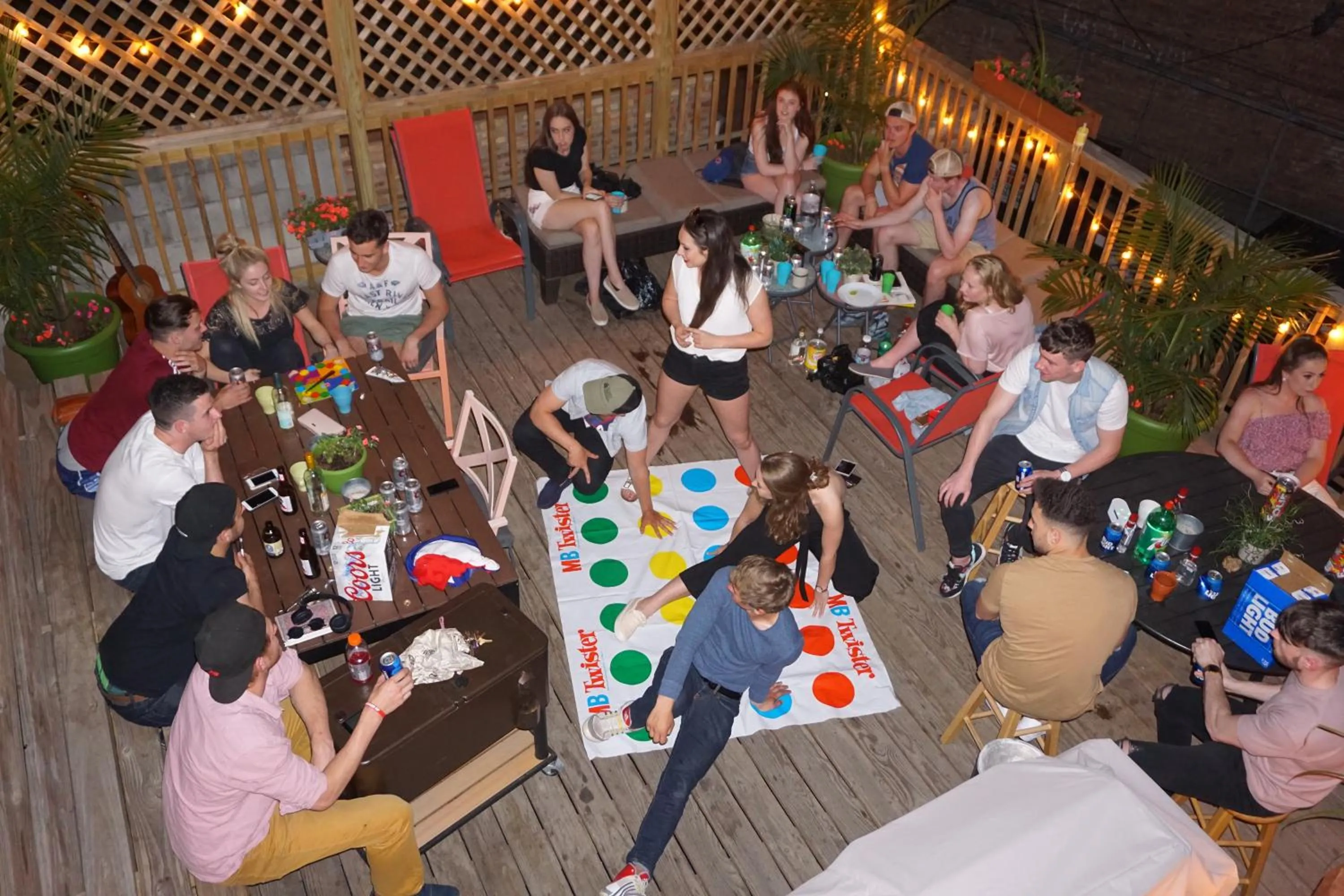 Patio in Wrigley Hostel - Chicago