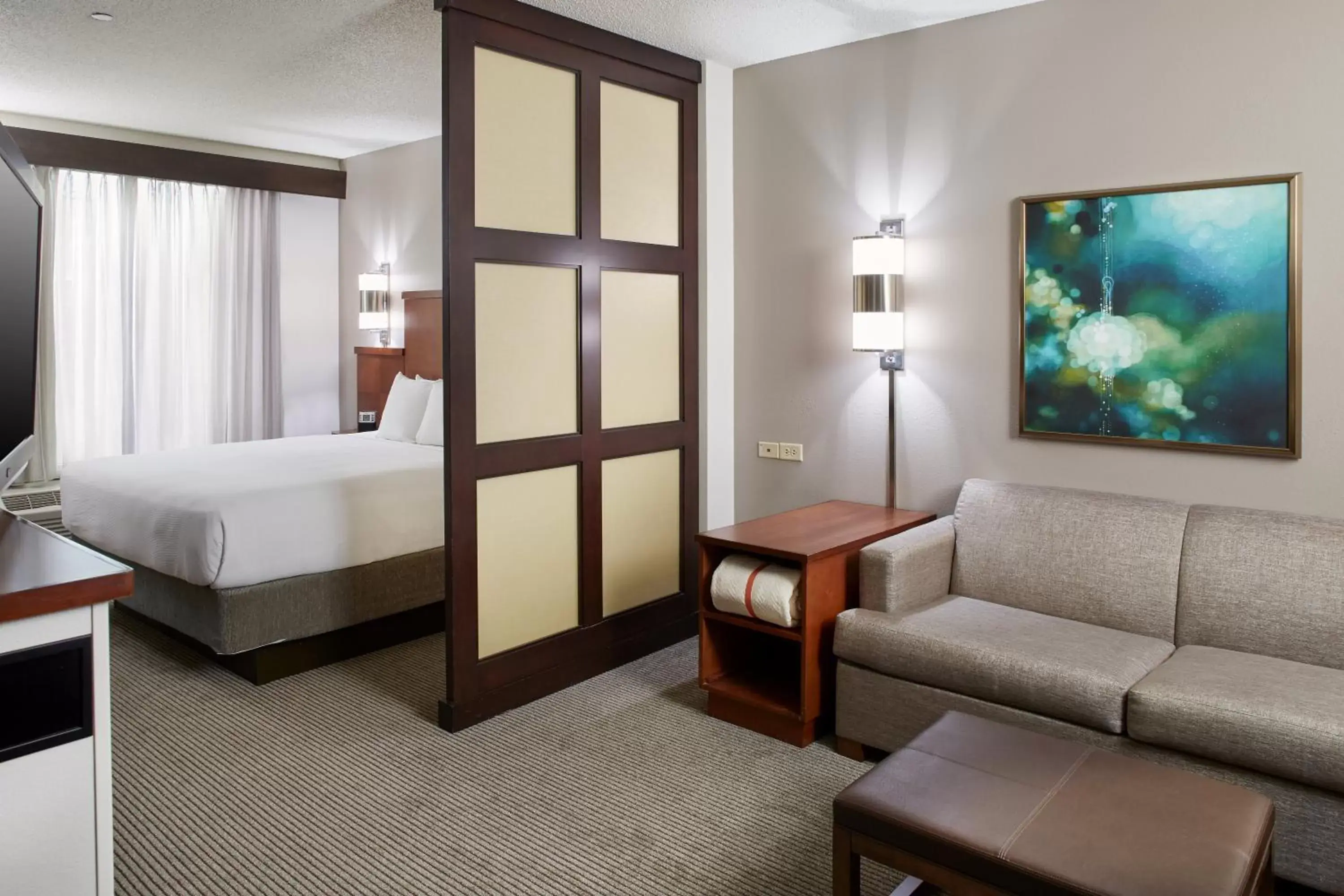 King Room with Sofa Bed and Accessible Tub - Disability Access in Hyatt Place Grand Rapids South