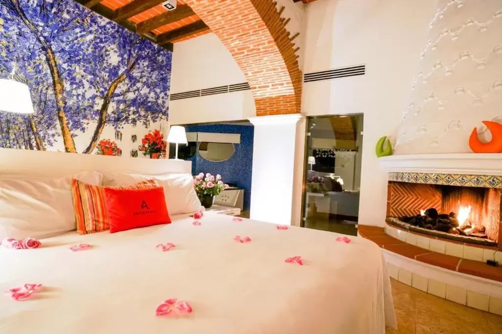Bedroom in Anticavilla Hotel