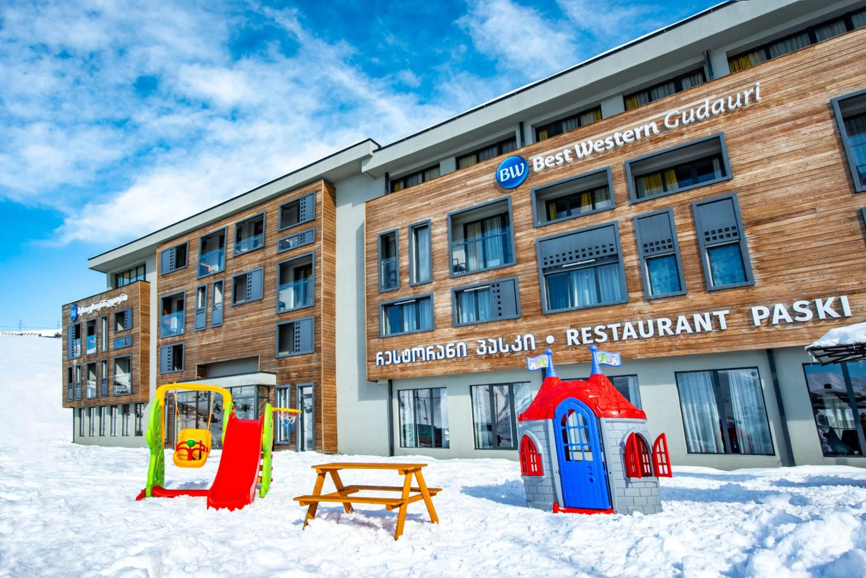 Children play ground in Best Western Gudauri