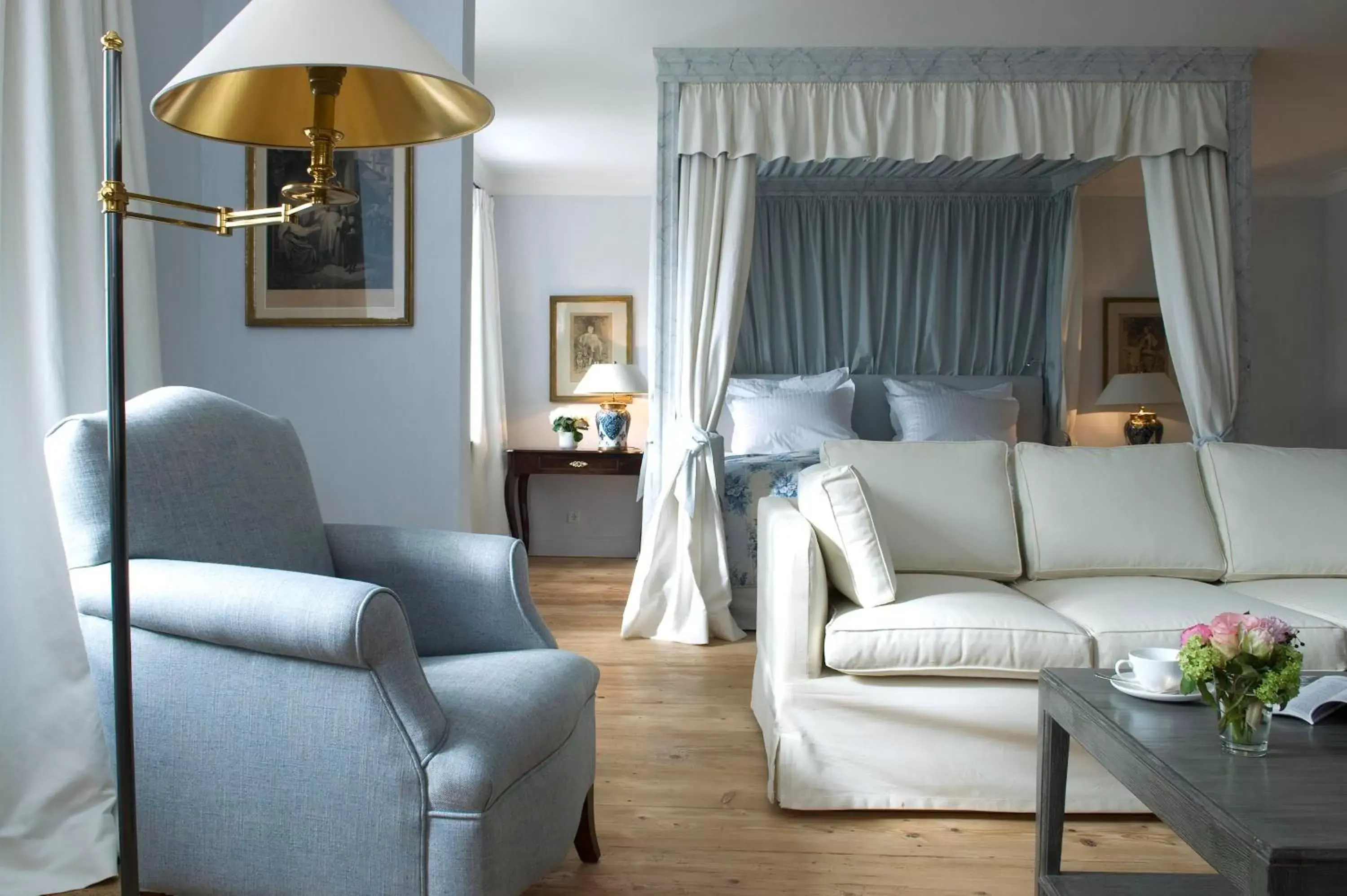 Bed in Brauereigasthof-Hotel Aying Bed in Brauereigasthof-Hotel Aying