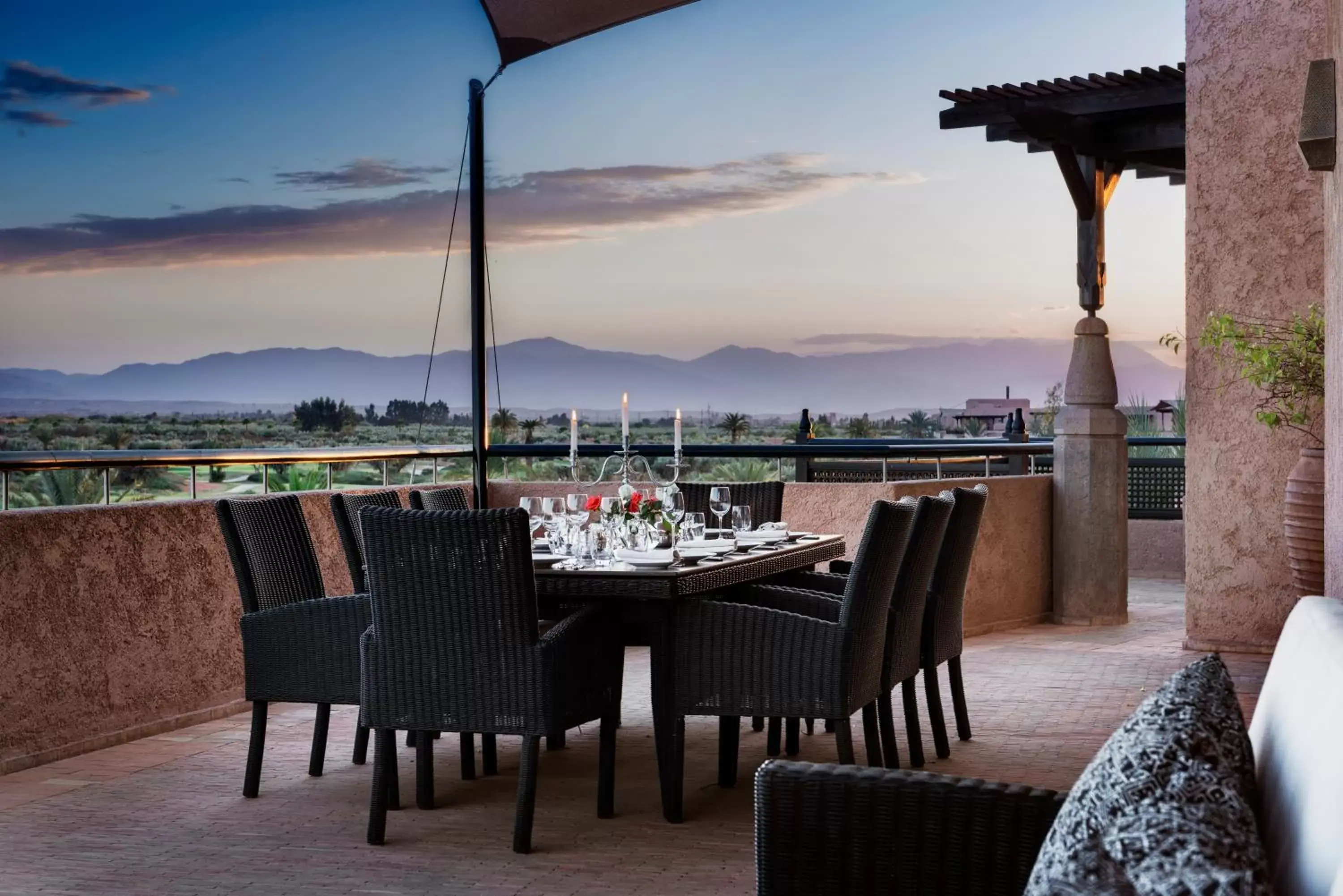 Balcony/Terrace, Restaurant/Places to Eat in Fairmont Royal Palm Marrakech