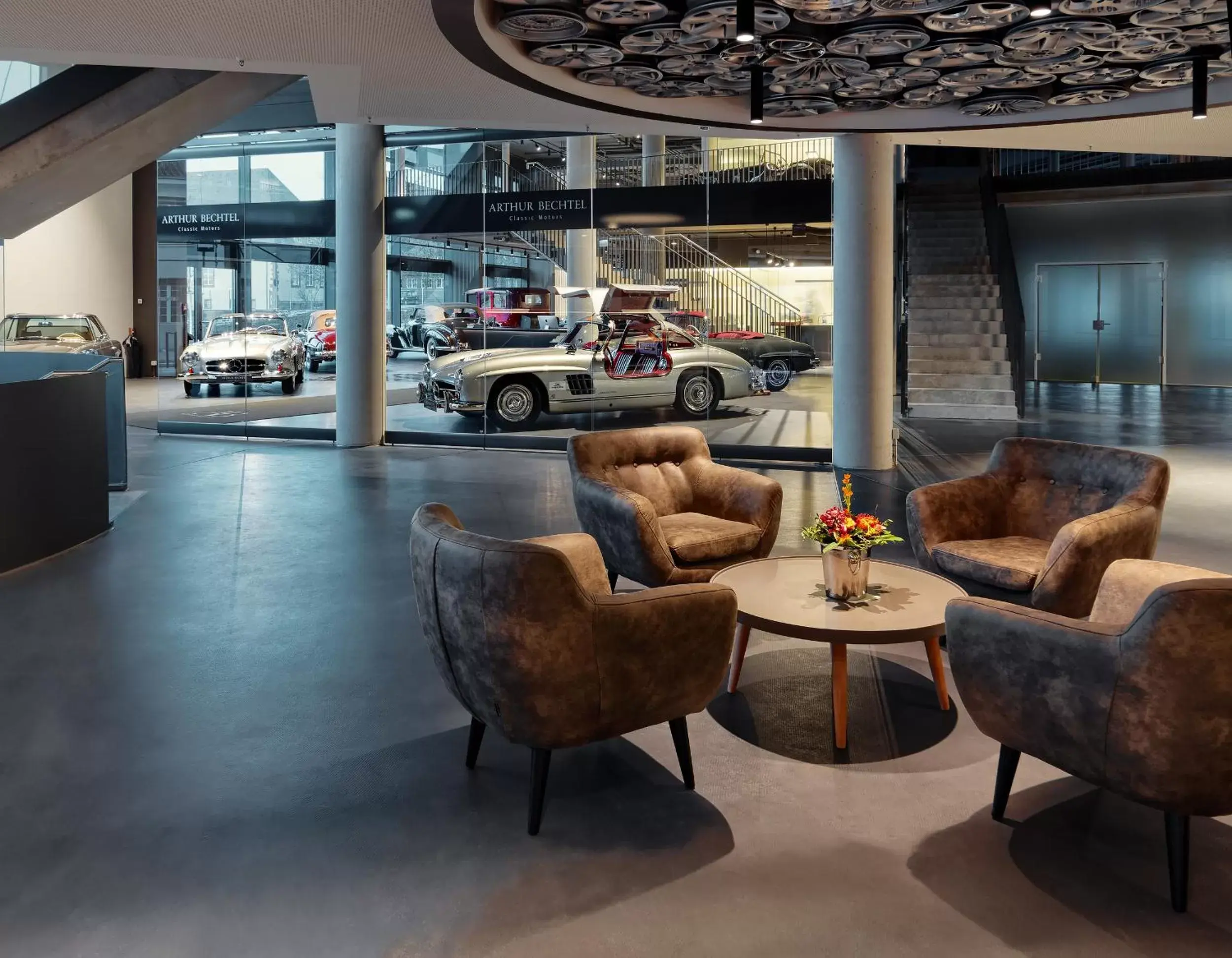 Lobby or reception in V8 HOTEL Motorworld Region Stuttgart