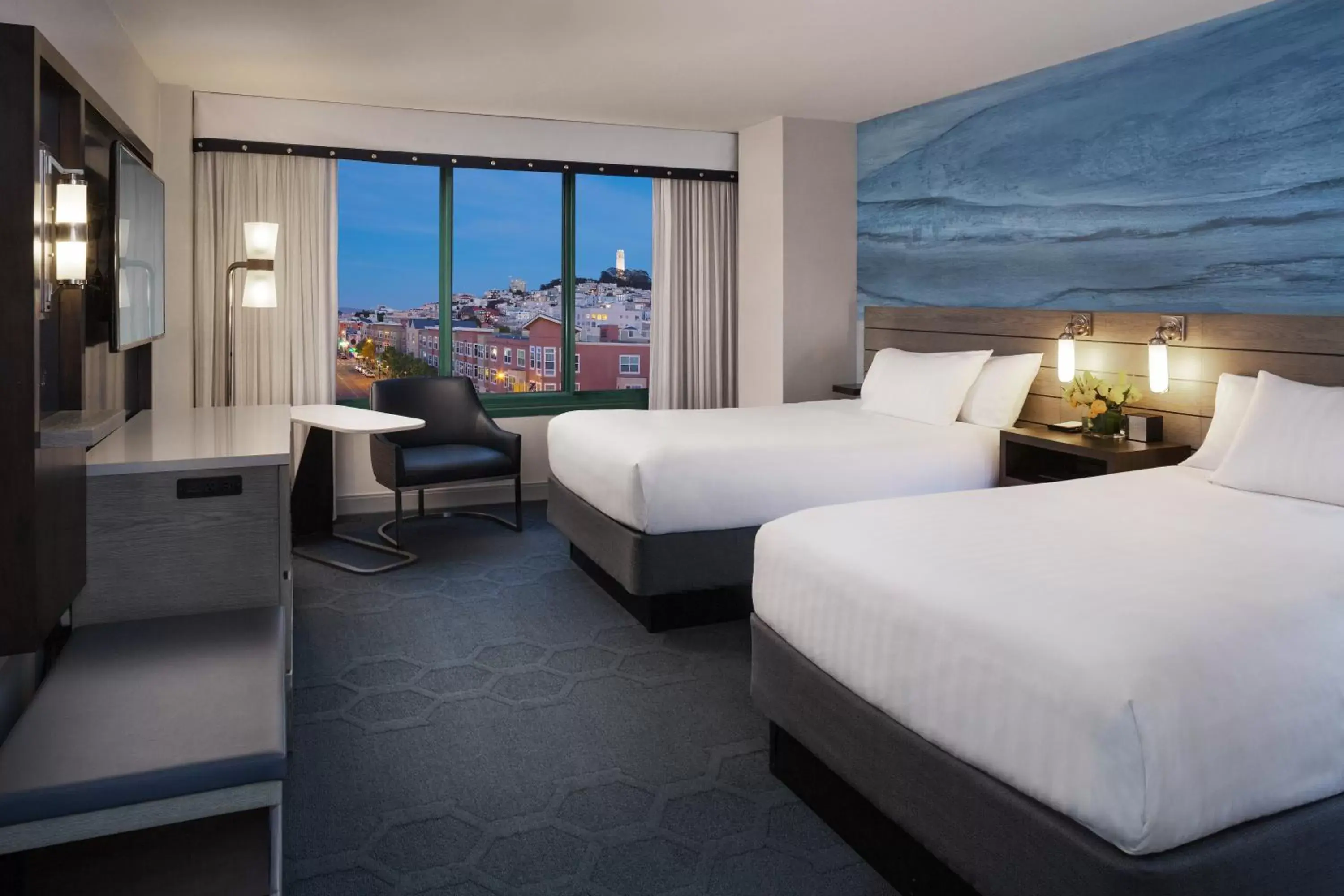 Double Room with Two Double Beds and City View  in Hyatt Centric Fisherman's Wharf San Francisco