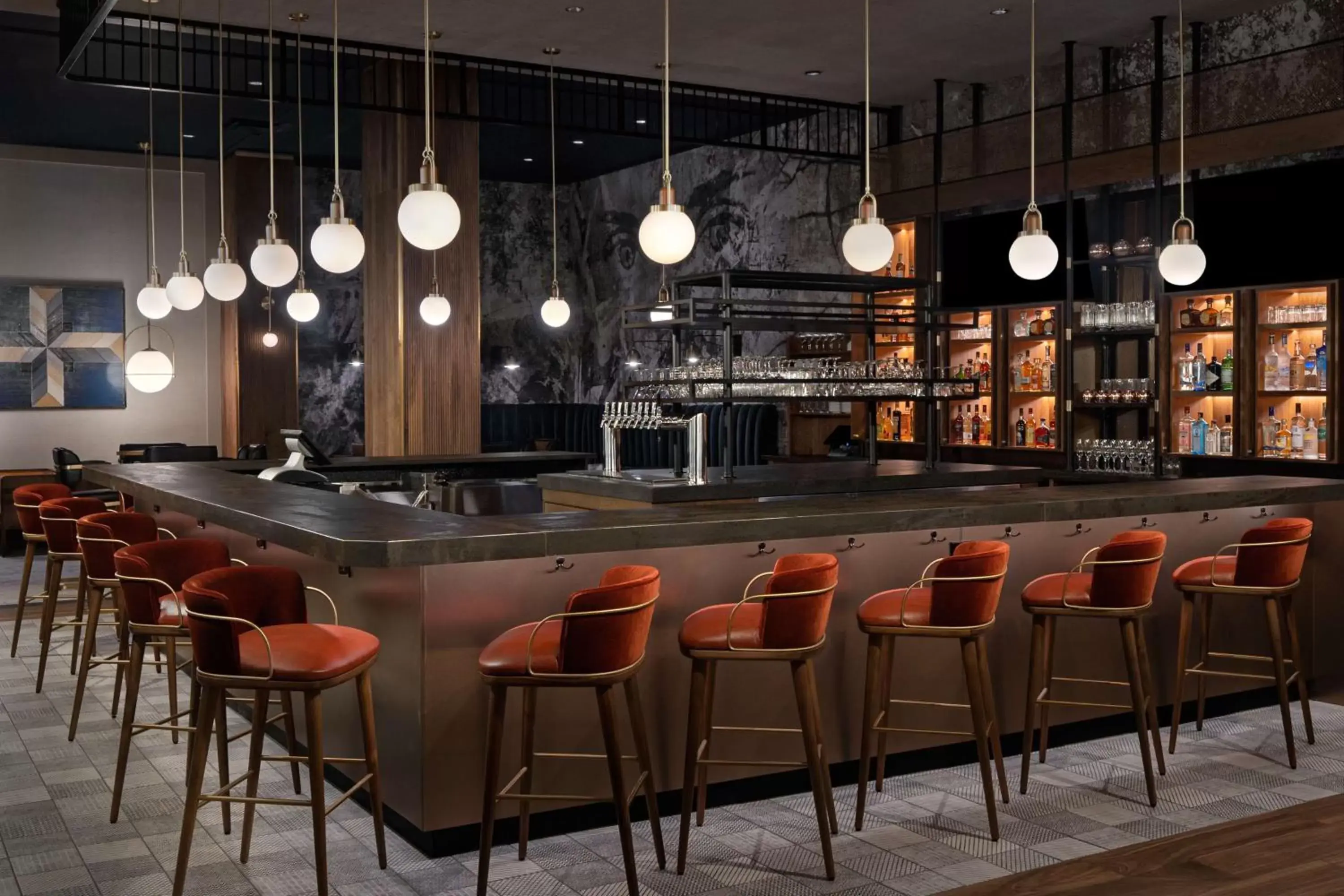 Lounge or bar, Lounge/Bar in The Alloy, a DoubleTree by Hilton - Valley Forge