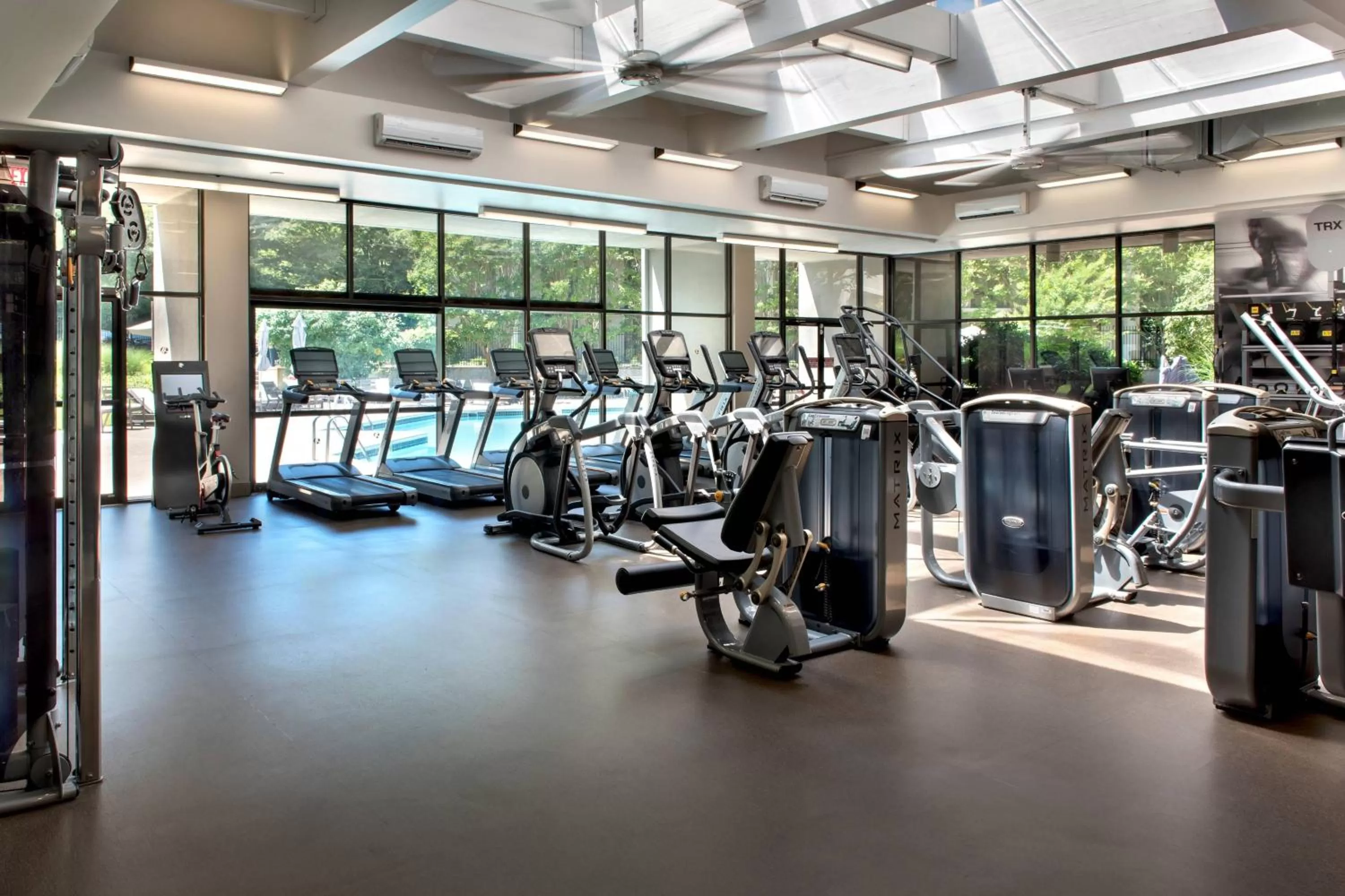 Fitness centre/facilities in Bethesda Marriott