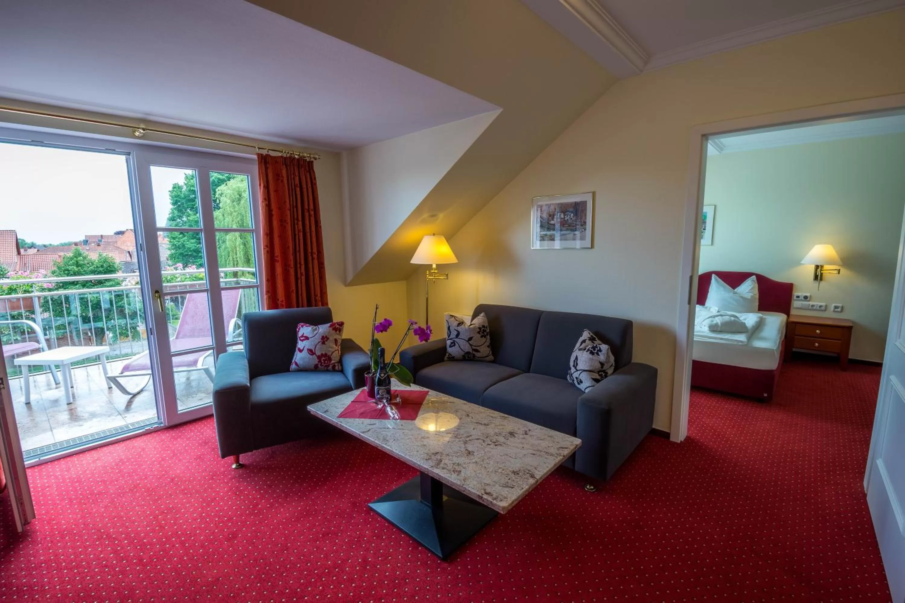 Photo of the whole room, Bed in Hotel Hafen Hitzacker - Elbe