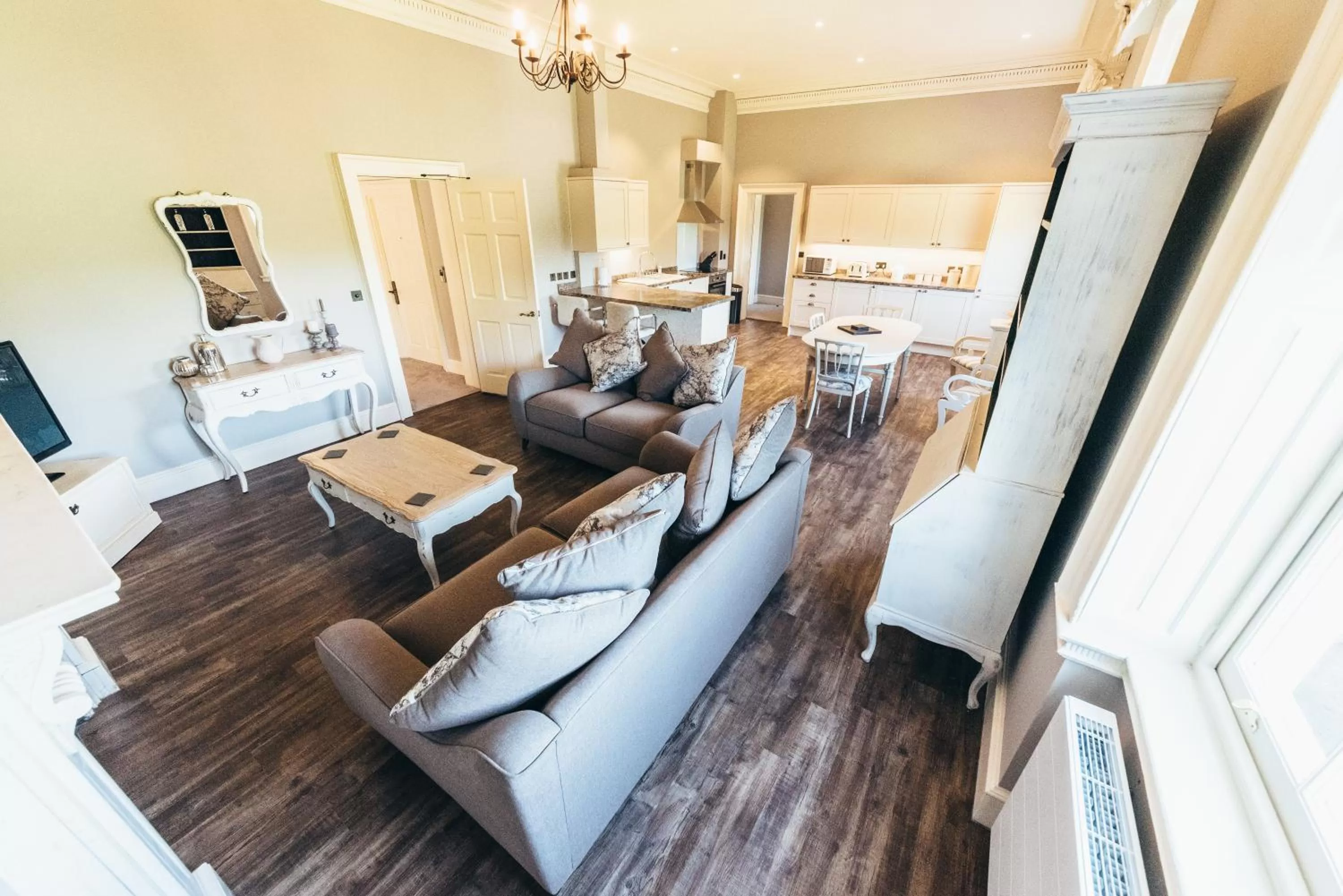 Kitchen or kitchenette, Seating Area in Birchover Bridgford Hall