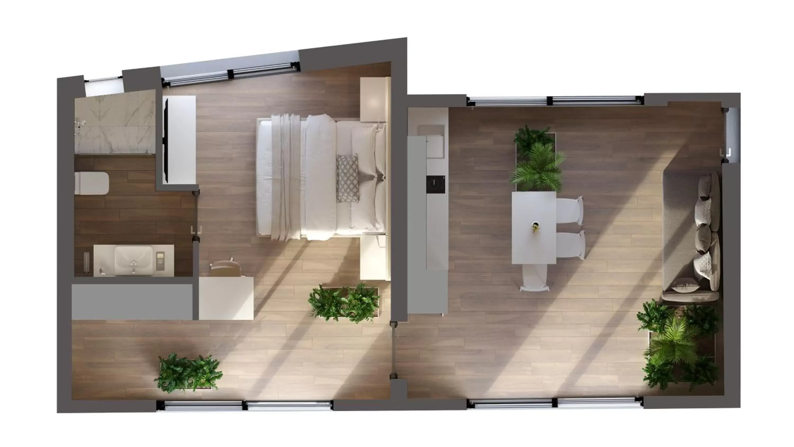 Floor Plan in Athens Hill Luxury Apartments