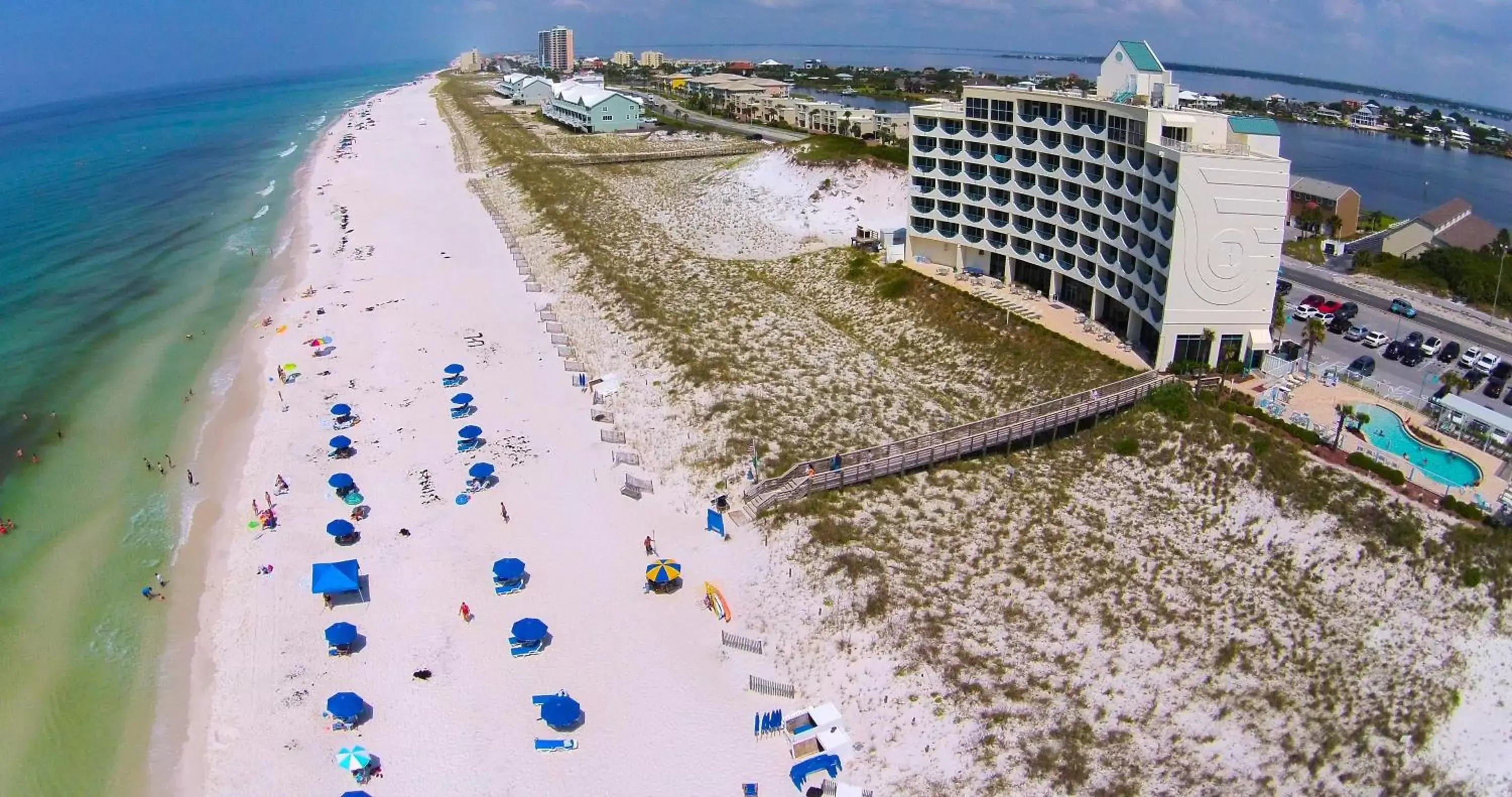 Property building, Bird's-eye View in Holiday Inn Express Pensacola Beach, an IHG Hotel