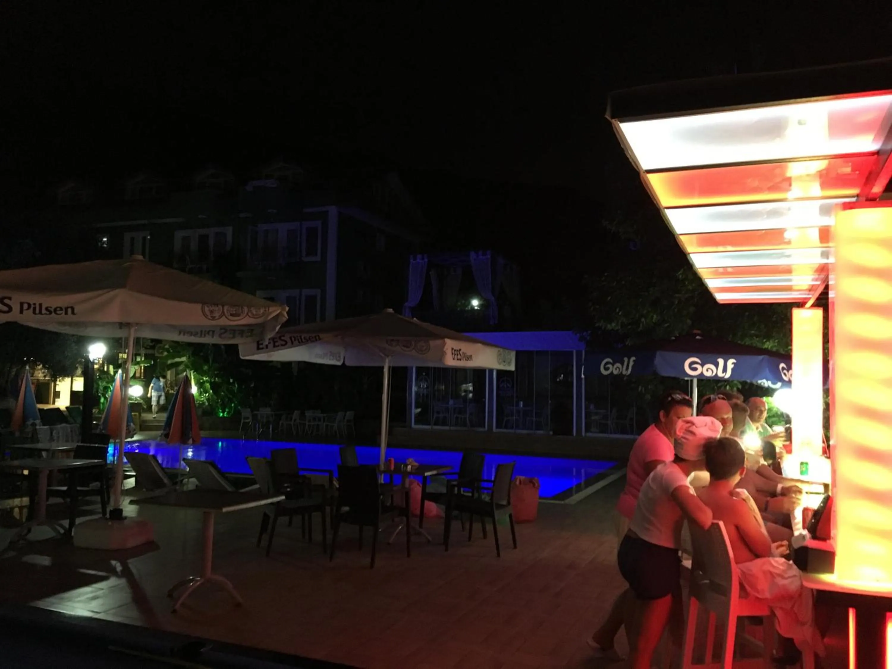 Evening entertainment in Green Peace Hotel