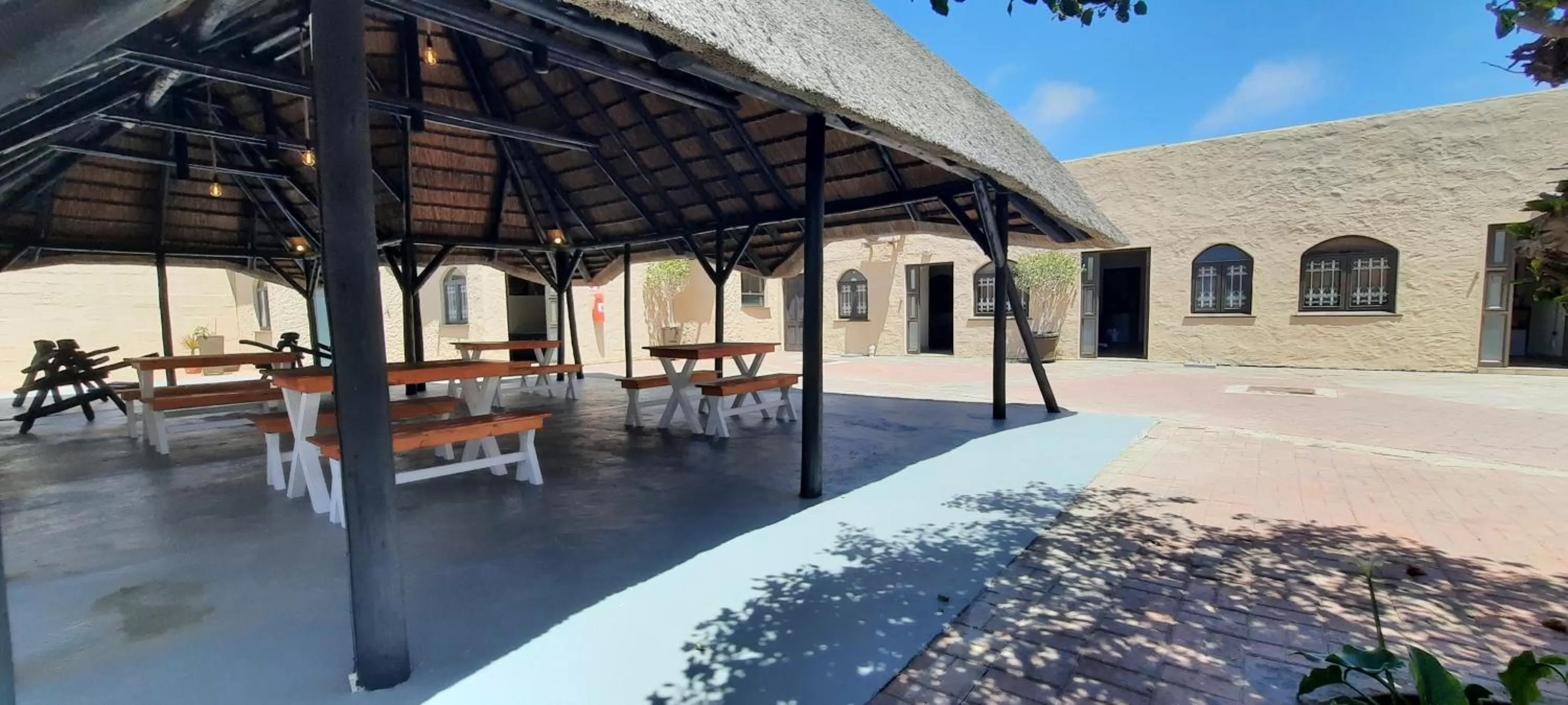 Garden view in DESERT DREAMS B&B