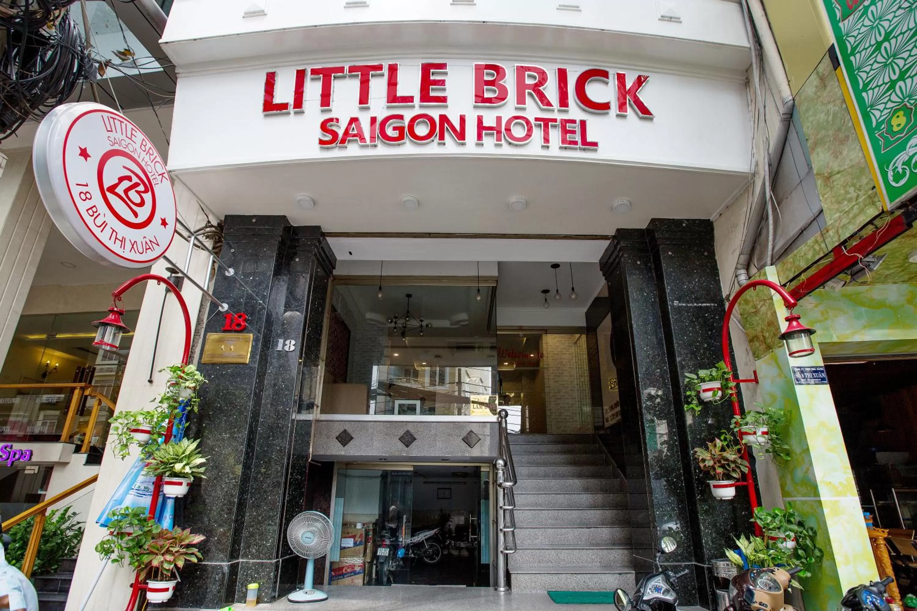Facade/entrance in Little Brick Saigon Hotel