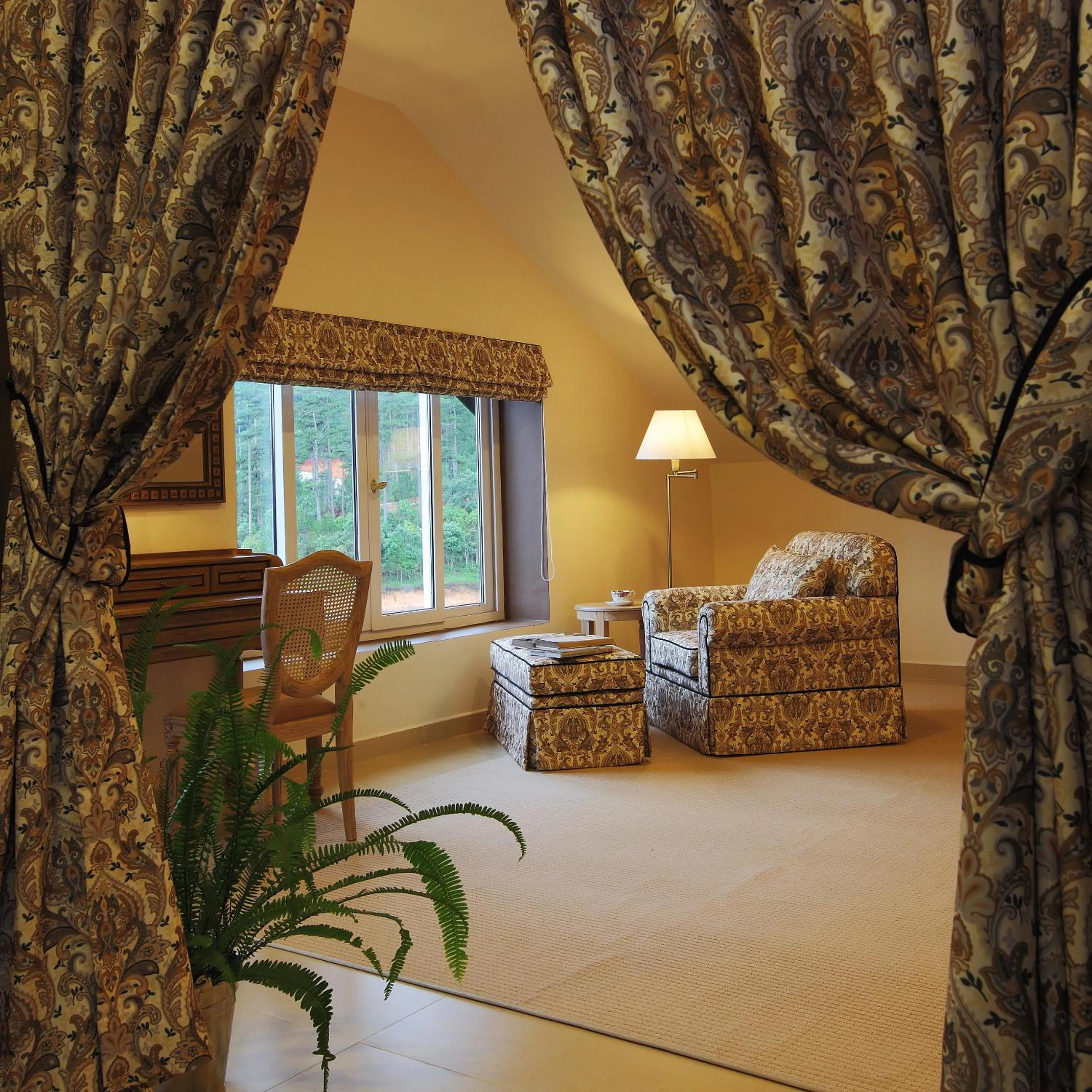 Seating area, Bed in Binh An Village Resort