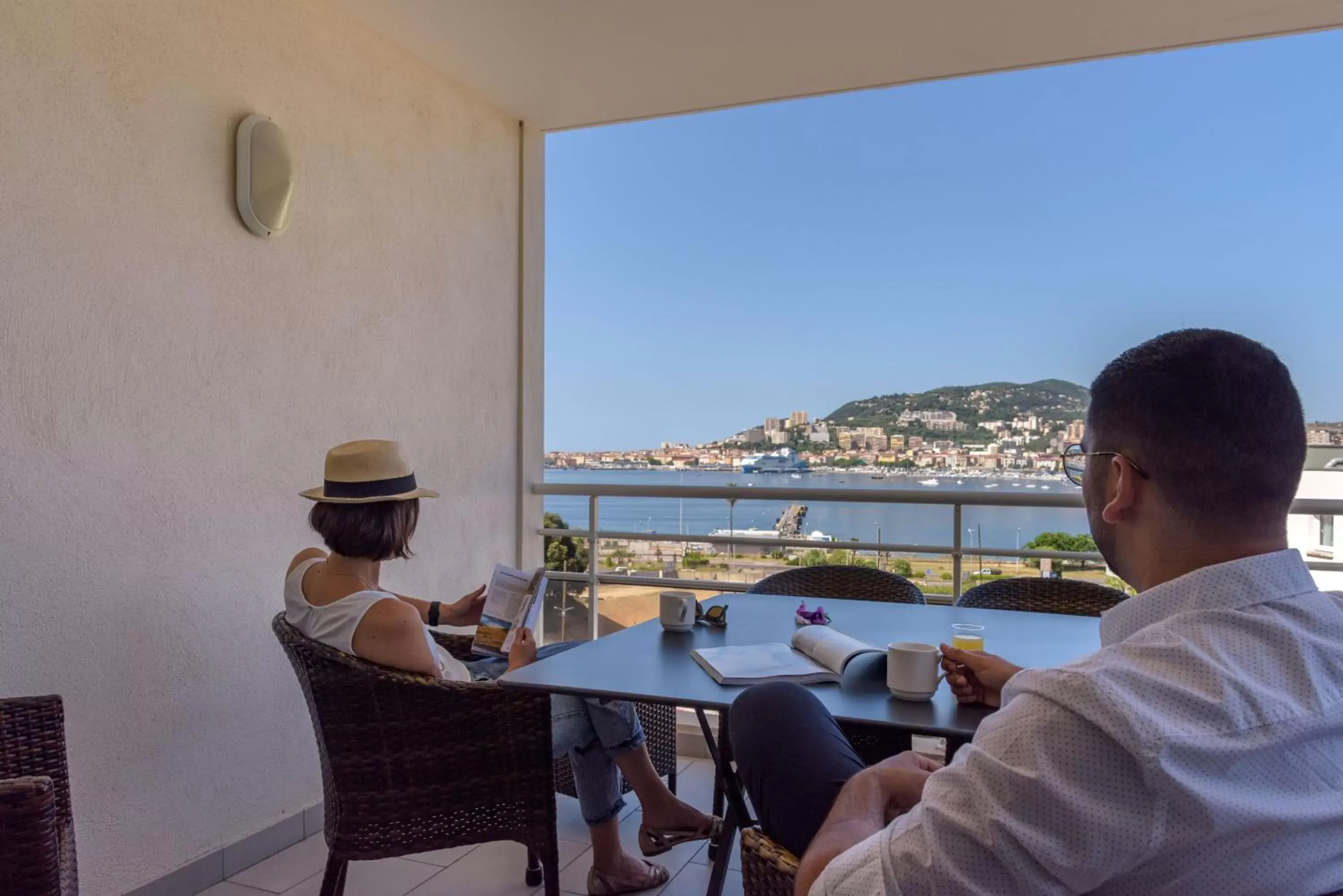 Balcony/Terrace in Residence de Tourisme Ajaccio Amirauté