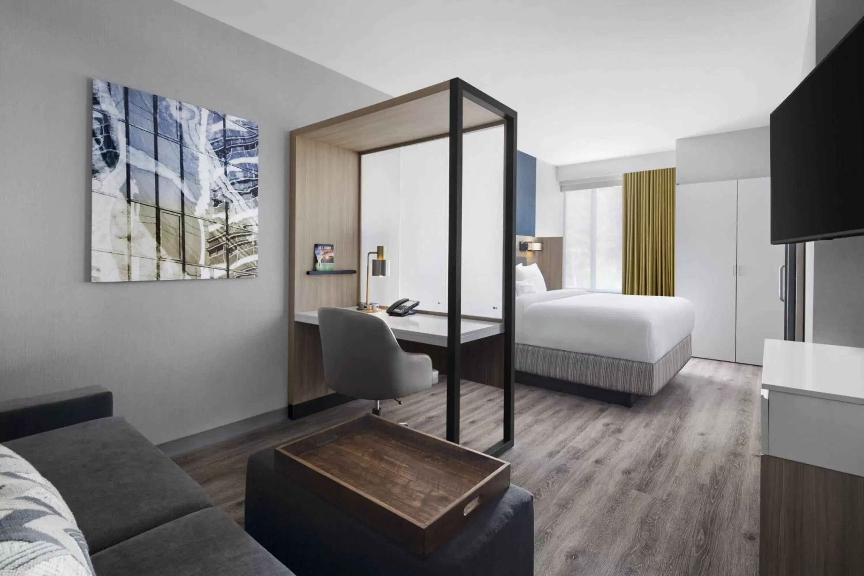 Bedroom in SpringHill Suites by Marriott Tuckahoe Westchester County