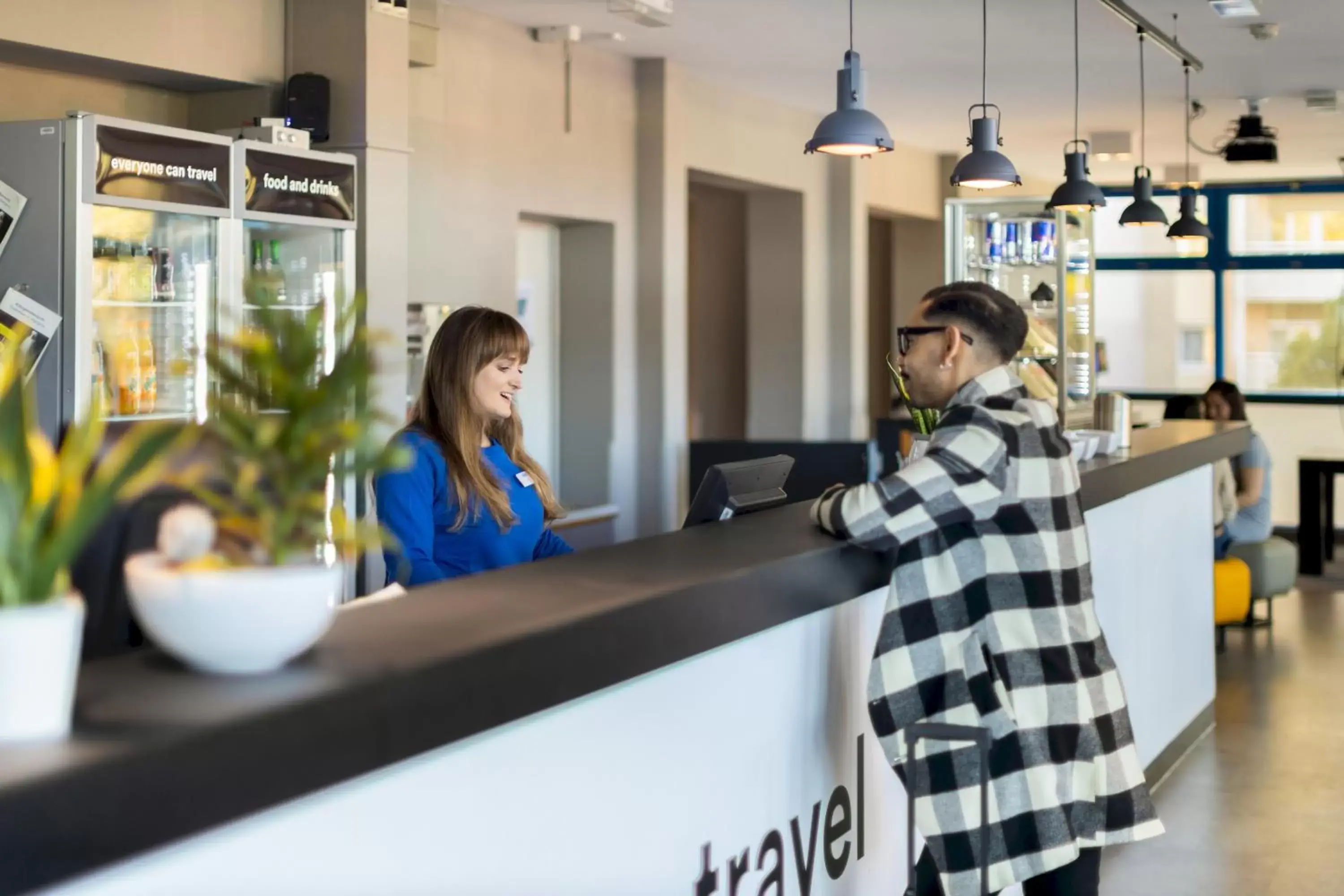 Lobby or reception in a&o Dresden Hauptbahnhof Lobby or reception in a&o Dresden Hauptbahnhof