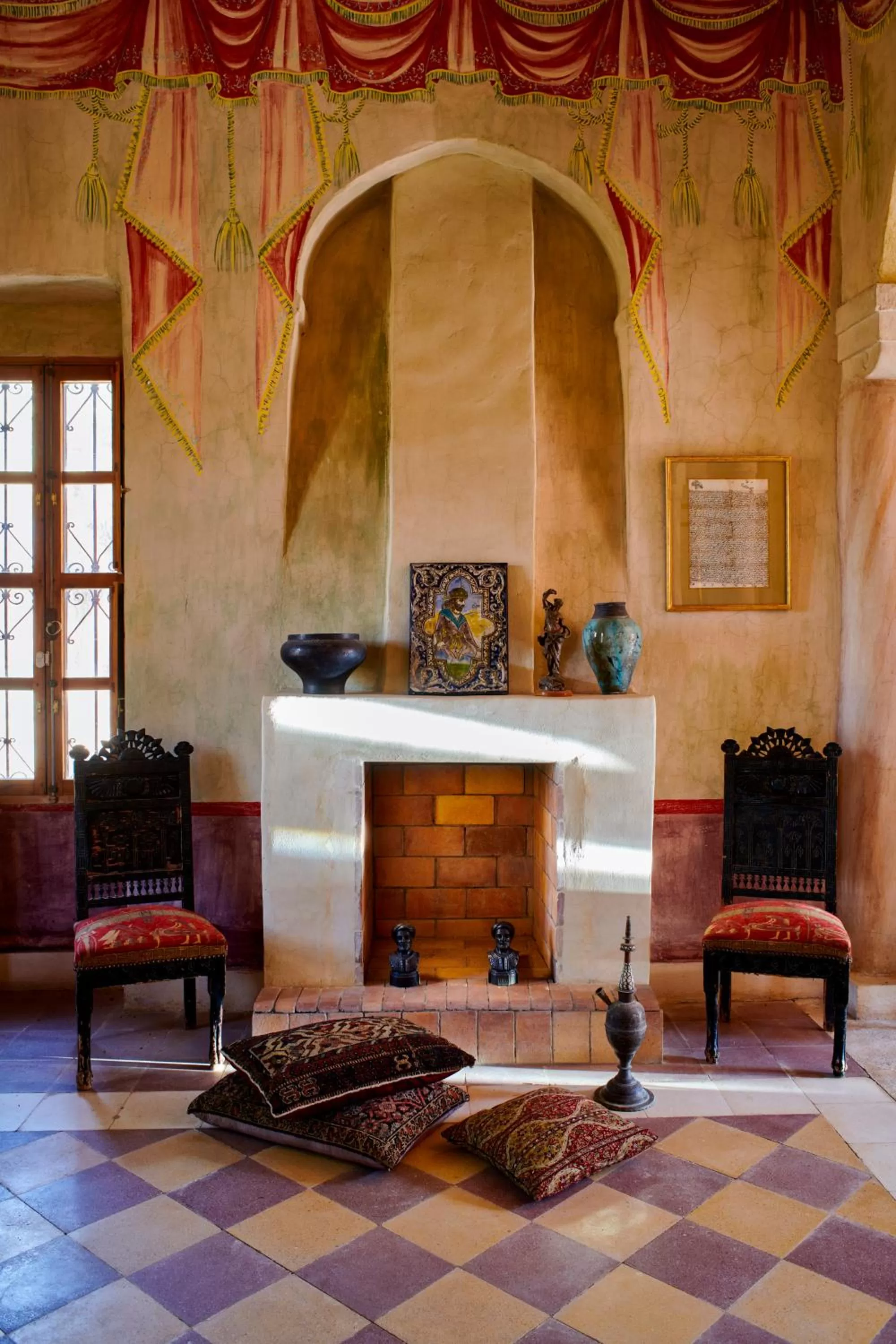 Seating area in Al Moudira Hotel