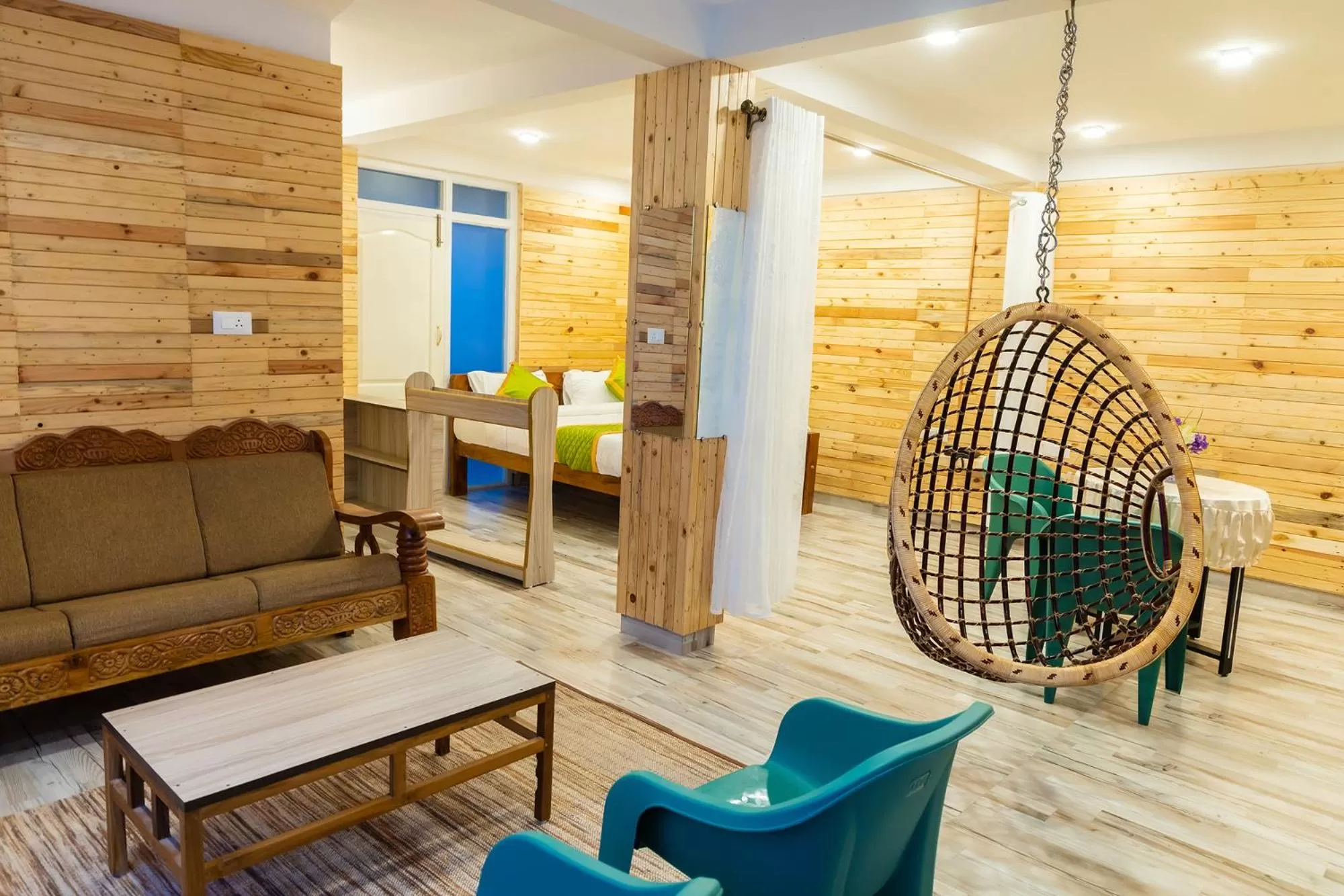 Seating area in FabExpress RMK Nest - Nr Chettiar Park