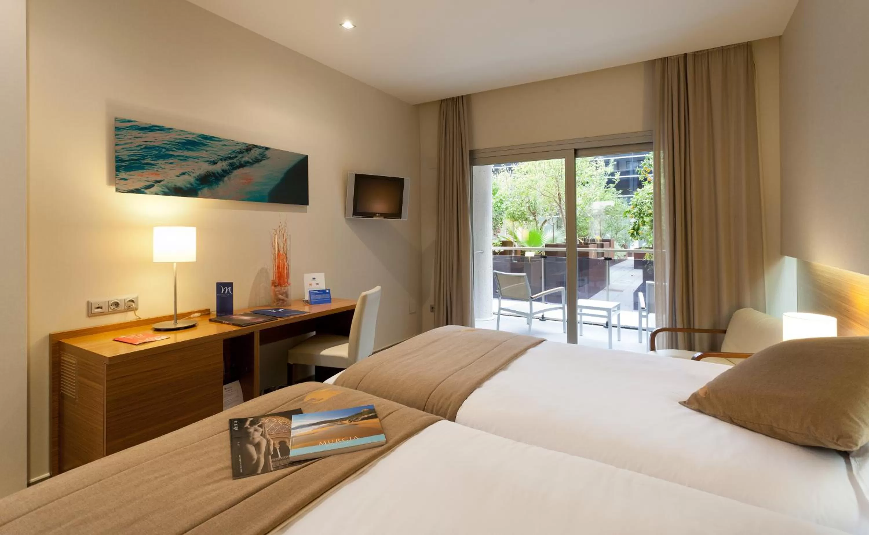 Balcony/Terrace, Bed in Thalasia Costa de Murcia