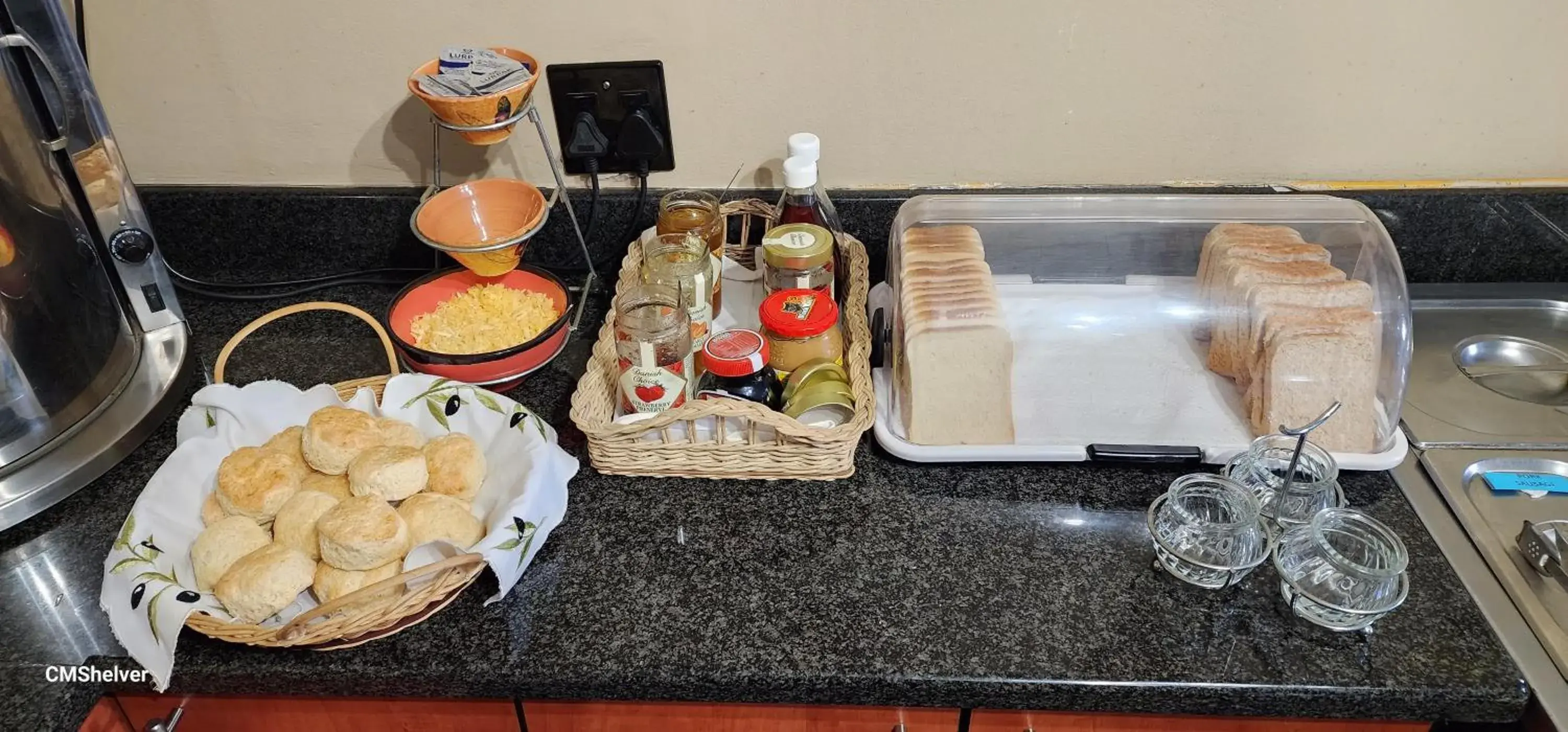 Continental breakfast in See More Guest House