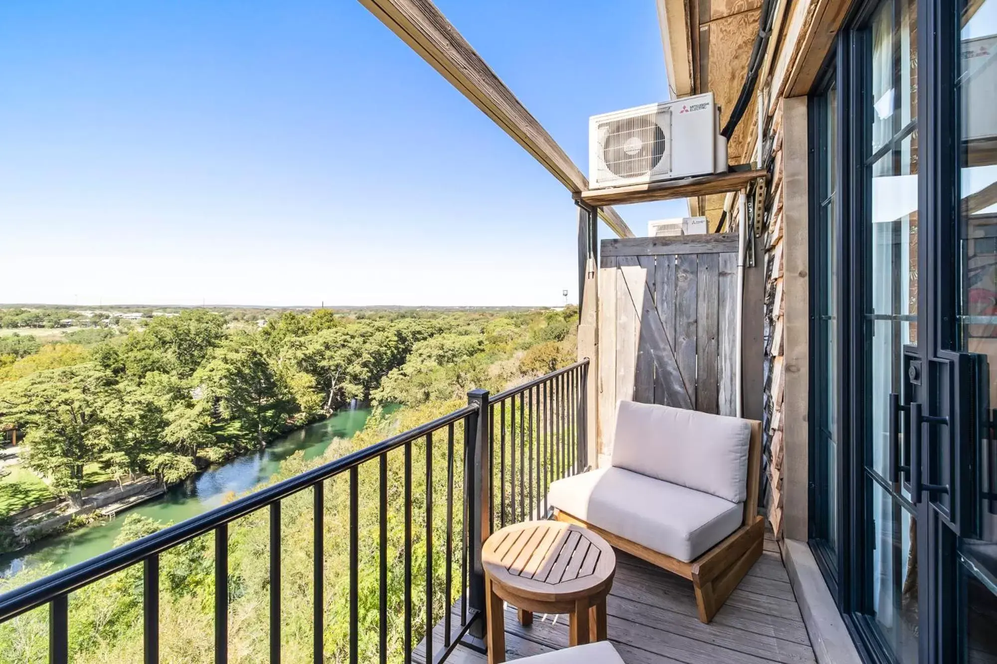 View (from property/room), Balcony/Terrace in Gruene River Inn