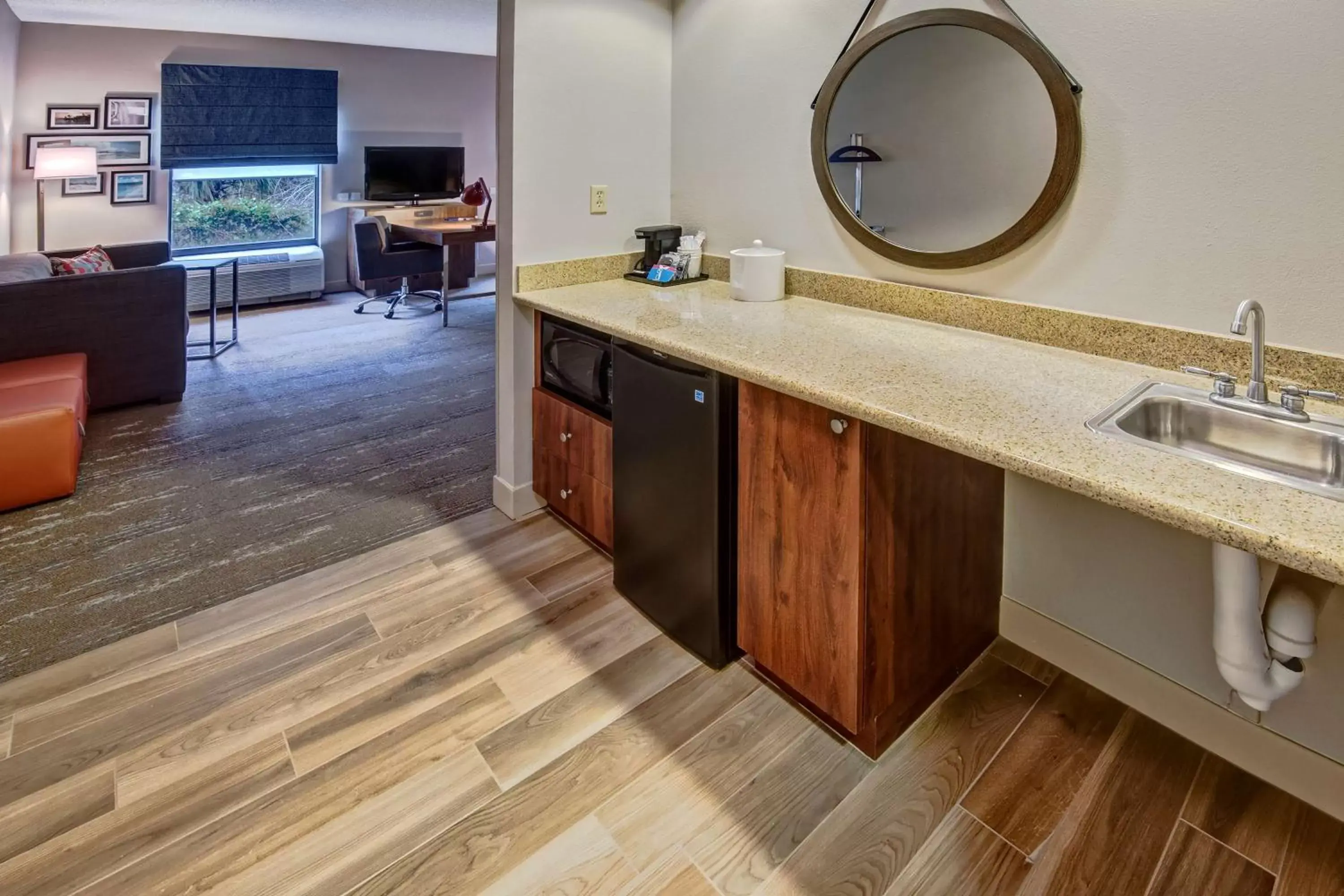 Bedroom, Bathroom in Hampton Inn & Suites Fort Myers Estero