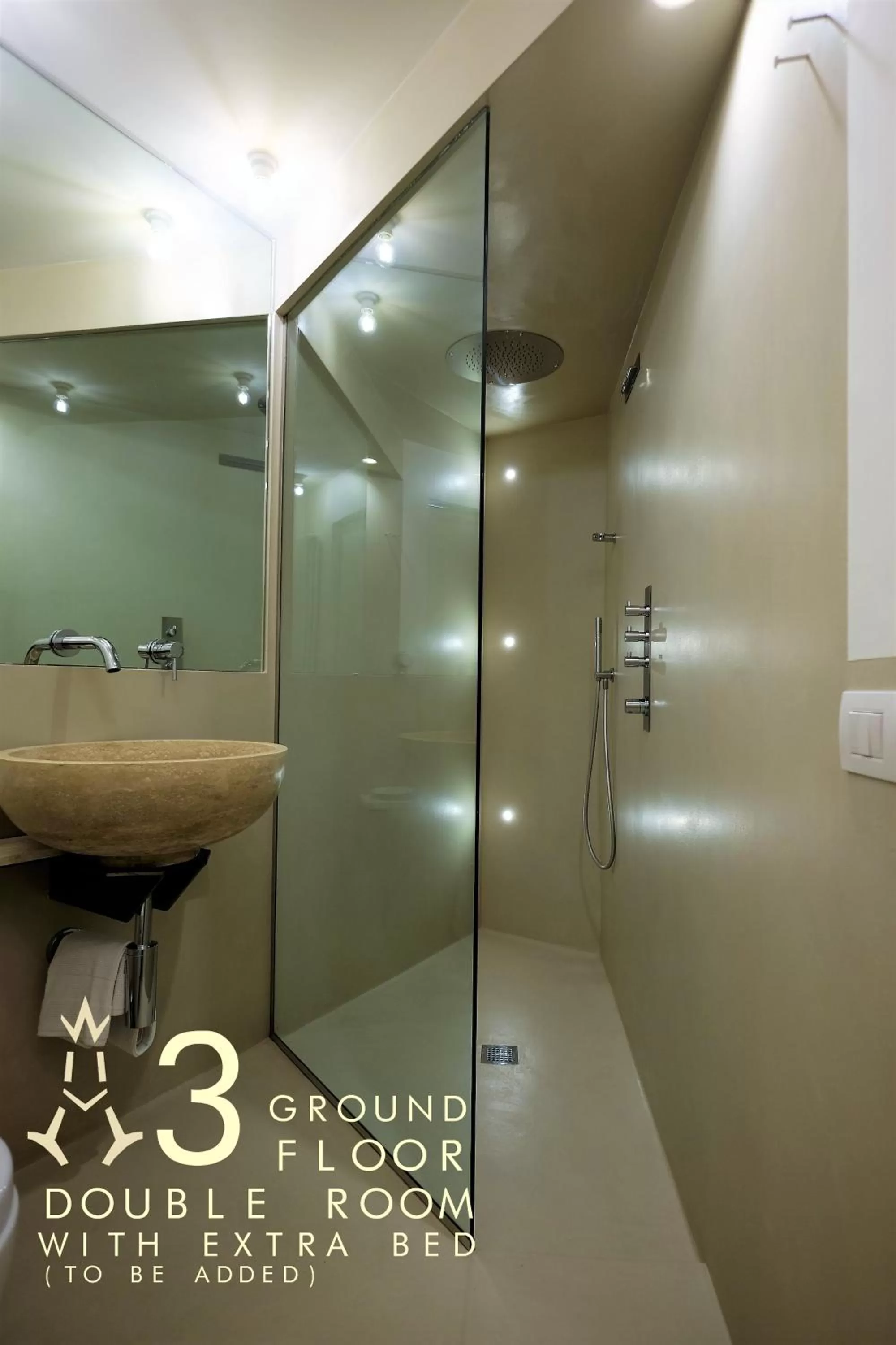 Bathroom in B&B A Piazza del Gesù