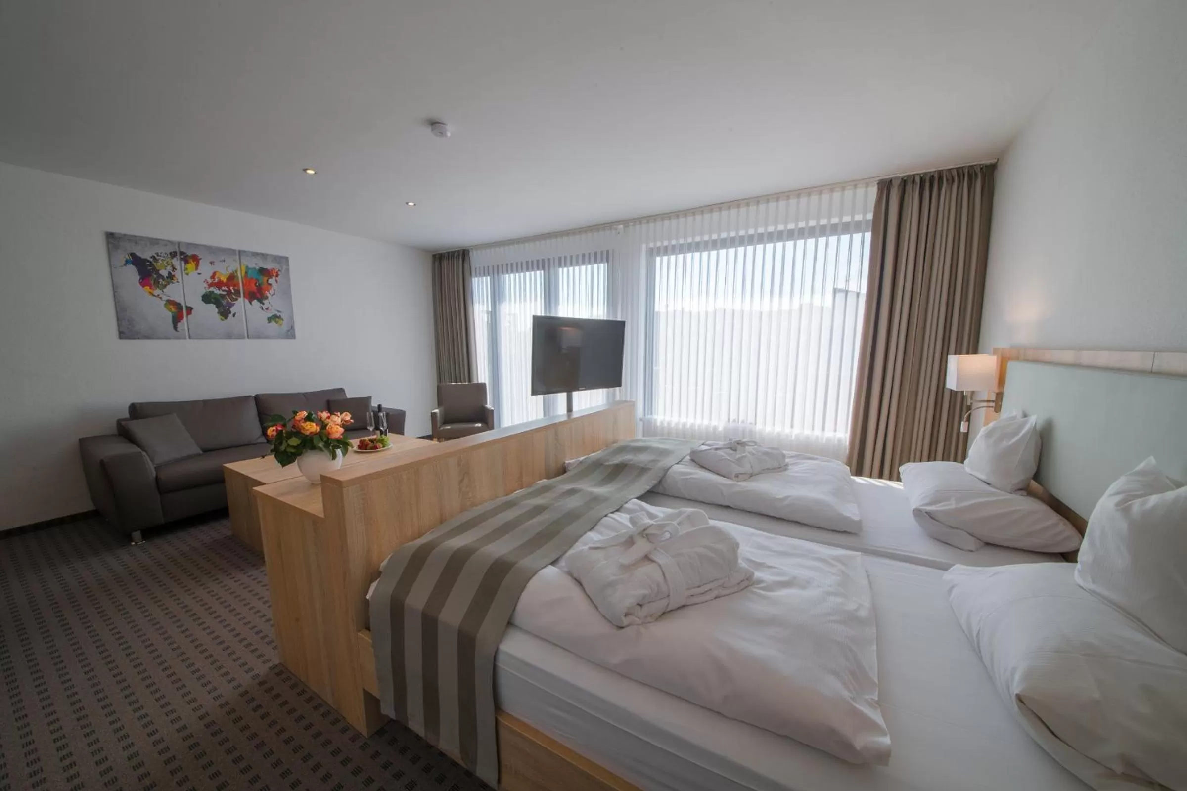 Photo of the whole room, Bed in Wellness Hotel Harms