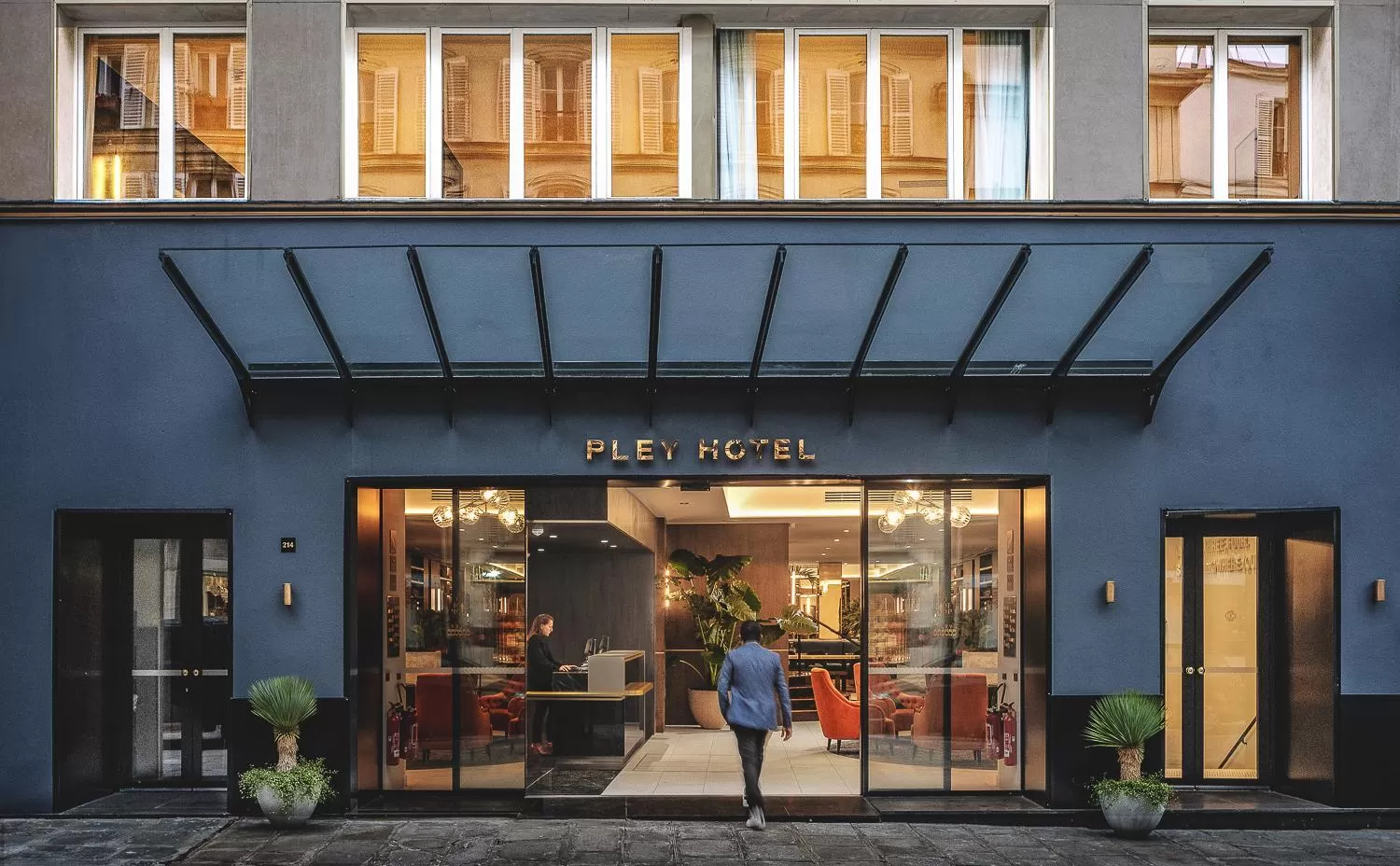 Facade/entrance in PLEY Hotel