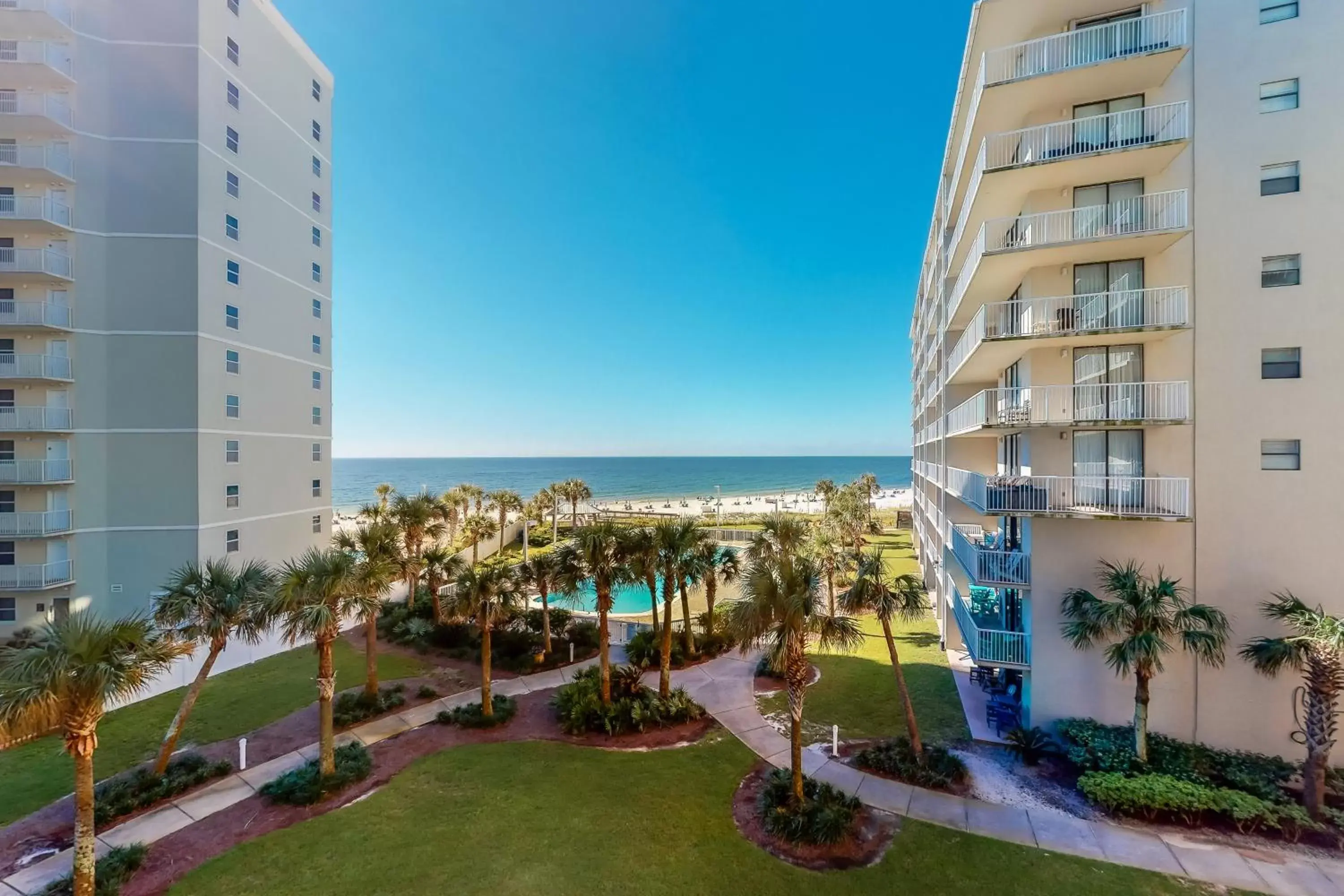 Pool View in Seaside Beach and Racquet Club Condos II