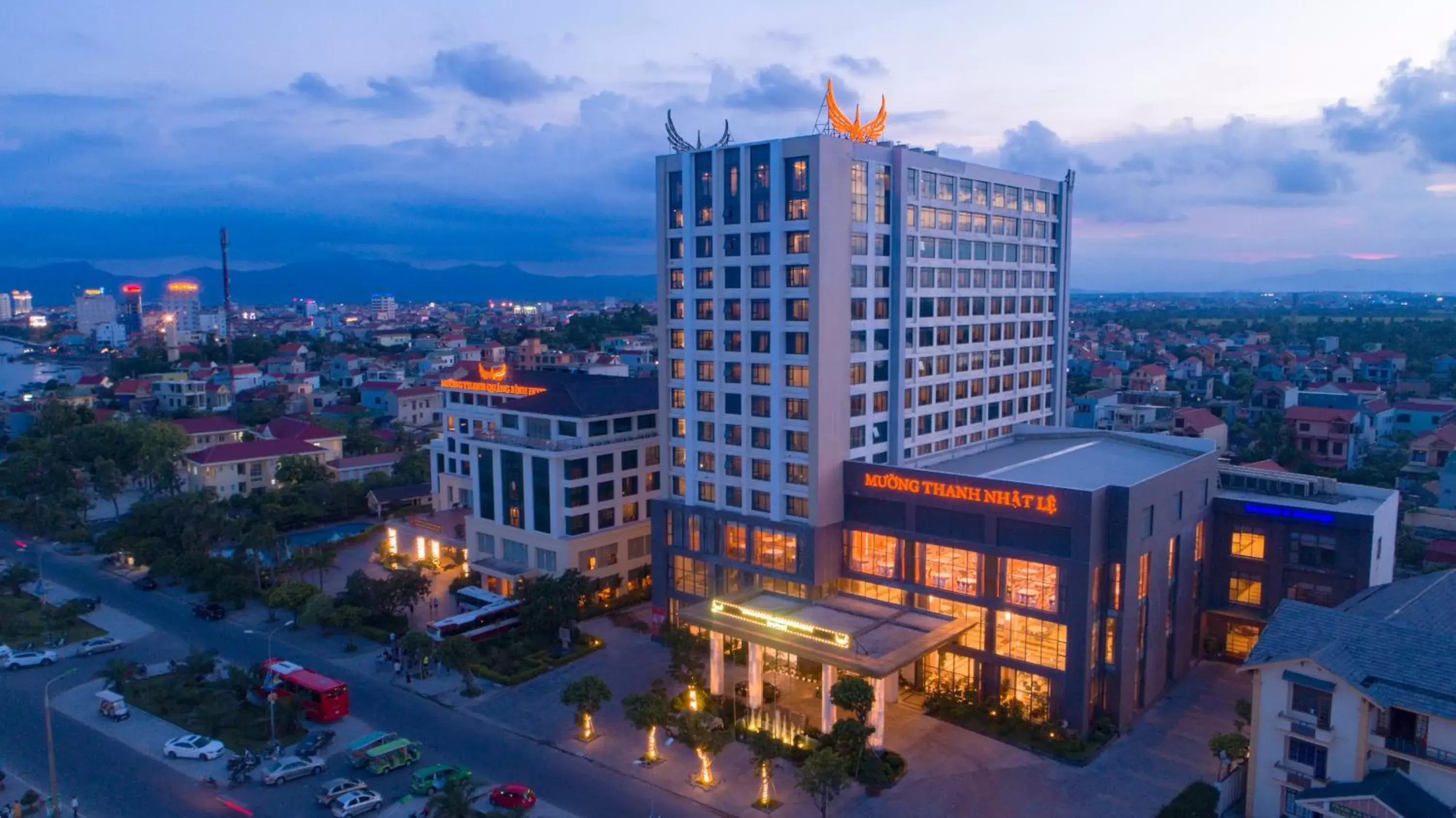 Property building, Bird's-eye View in Muong Thanh Luxury Nhat Le Hotel